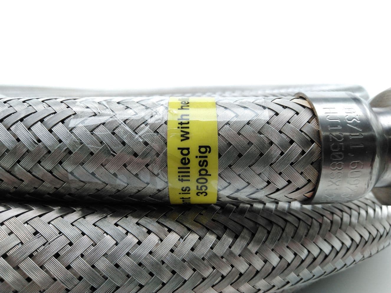 Unknown 3/4" Female x 1/2" Male L.A.I.R 50' SS Braided Compressed Helium Line