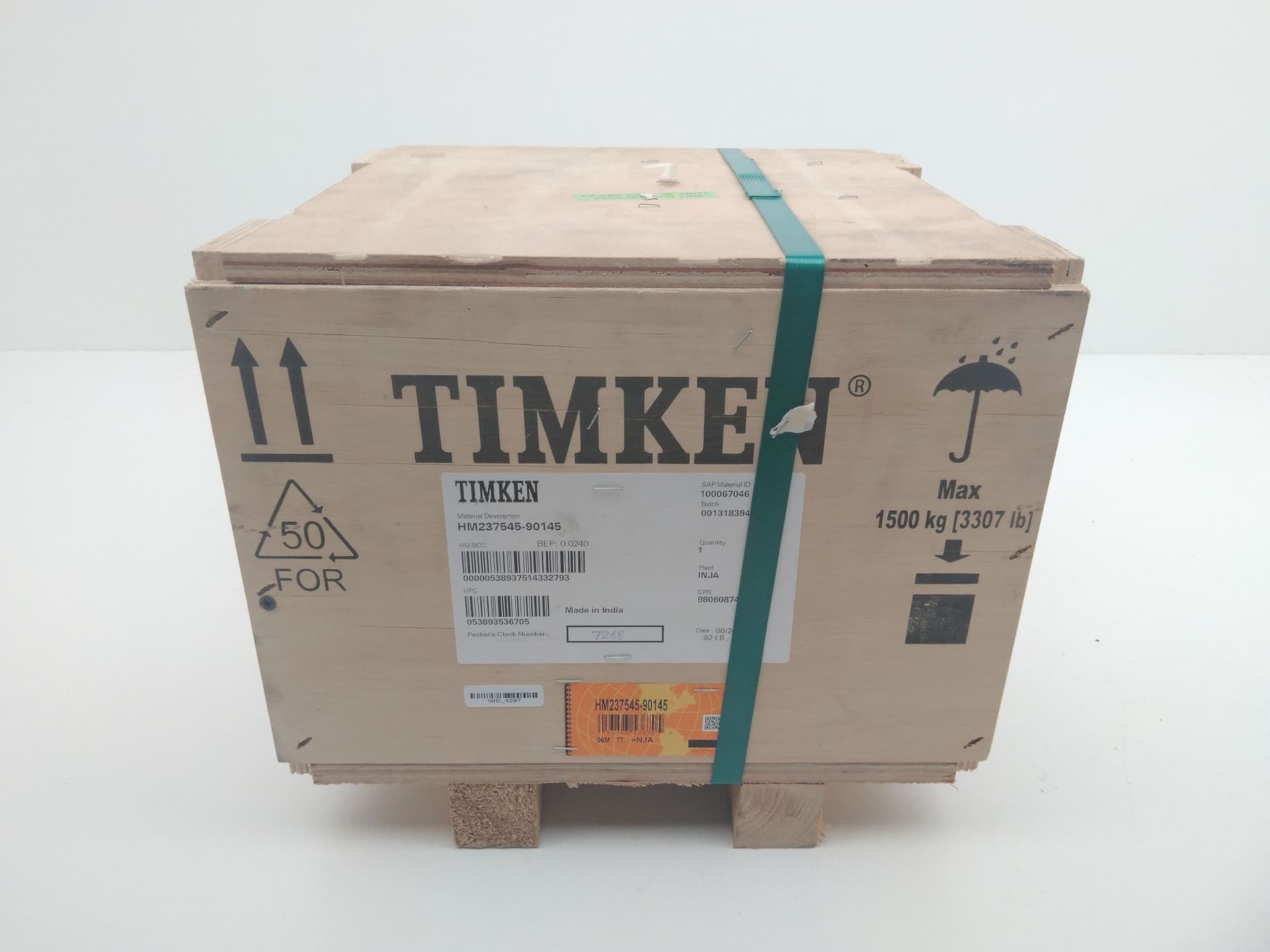 Timken HM237545-90145 Tapered Roller Bearing, Double Row