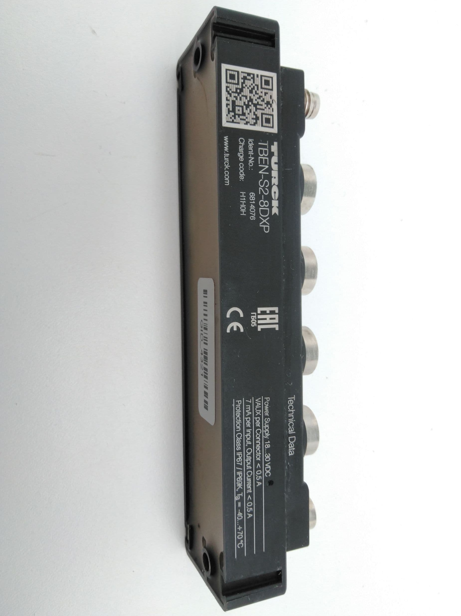 TURCK TBEN-S2-8DXP Multiprotocol Remote I/O Module 8 Channel, 18-30VDC, 6814076