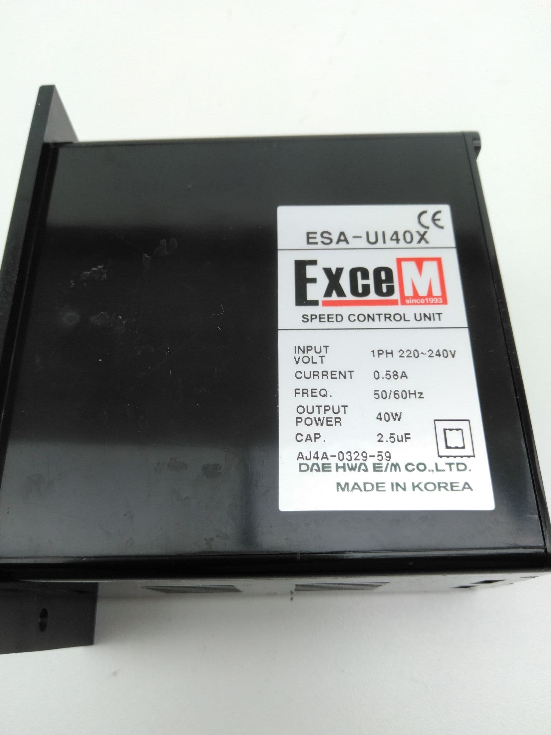 Excem ESA-UI40X Speed Controller Module 220-240V, 0.58A, 1PH