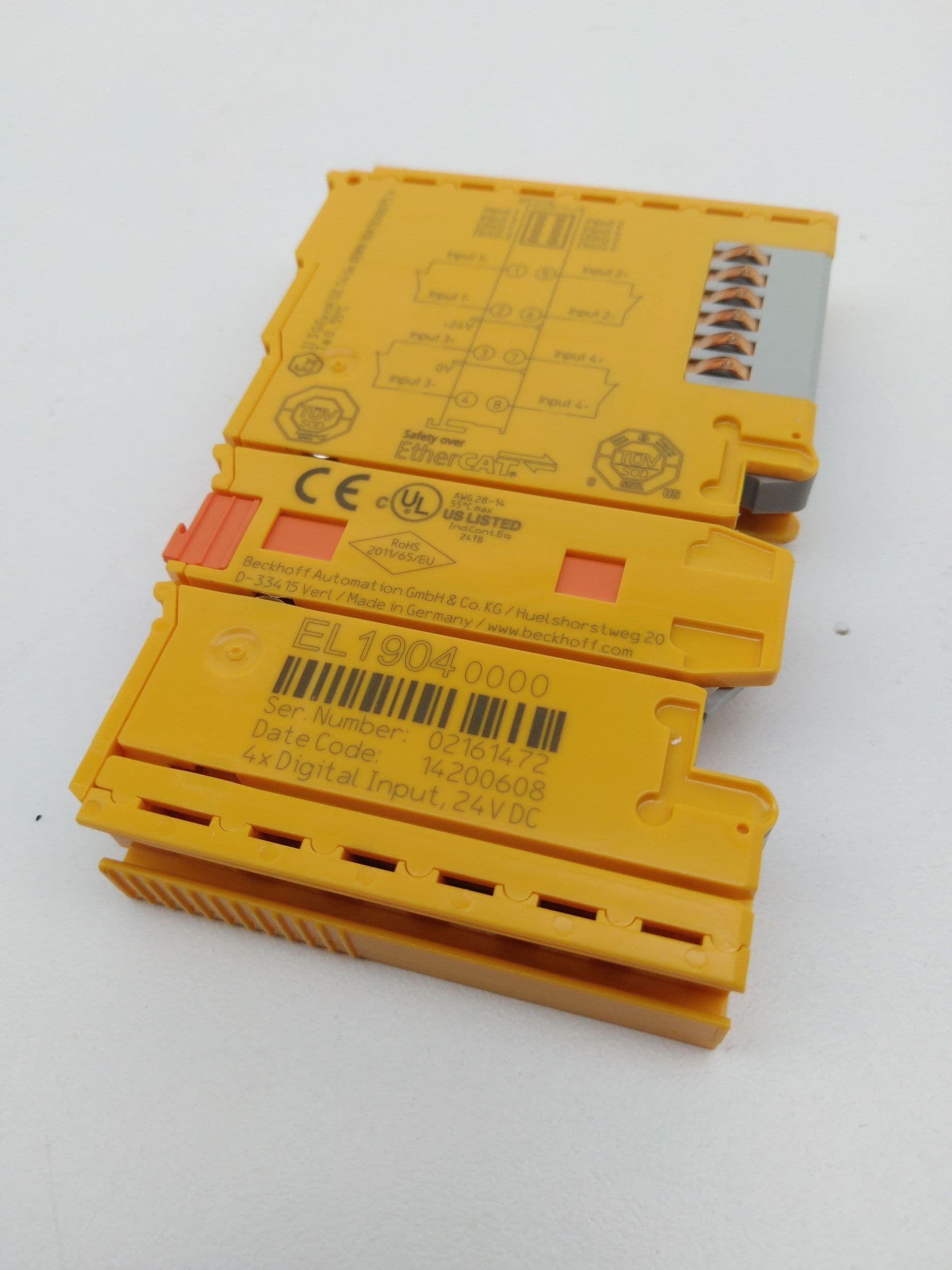 Beckhoff EL1904 EtherCAT Terminal 4-Channel Digital Input Module TwinSAFE 24VDC