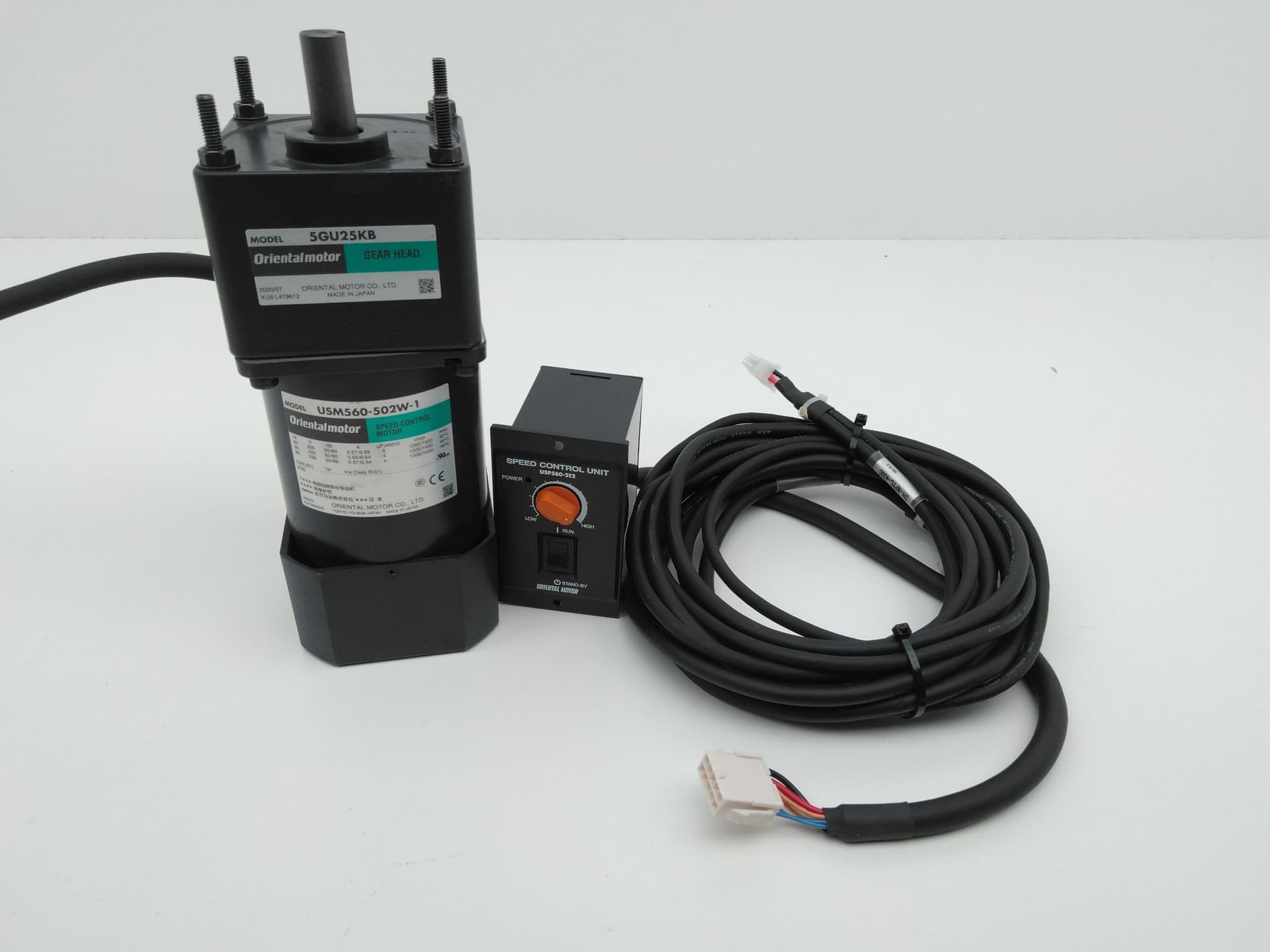 Oriental Motor USM560-502W-1 Motor 5GU25KB Gearhead USP560-2E2 Speed Controller
