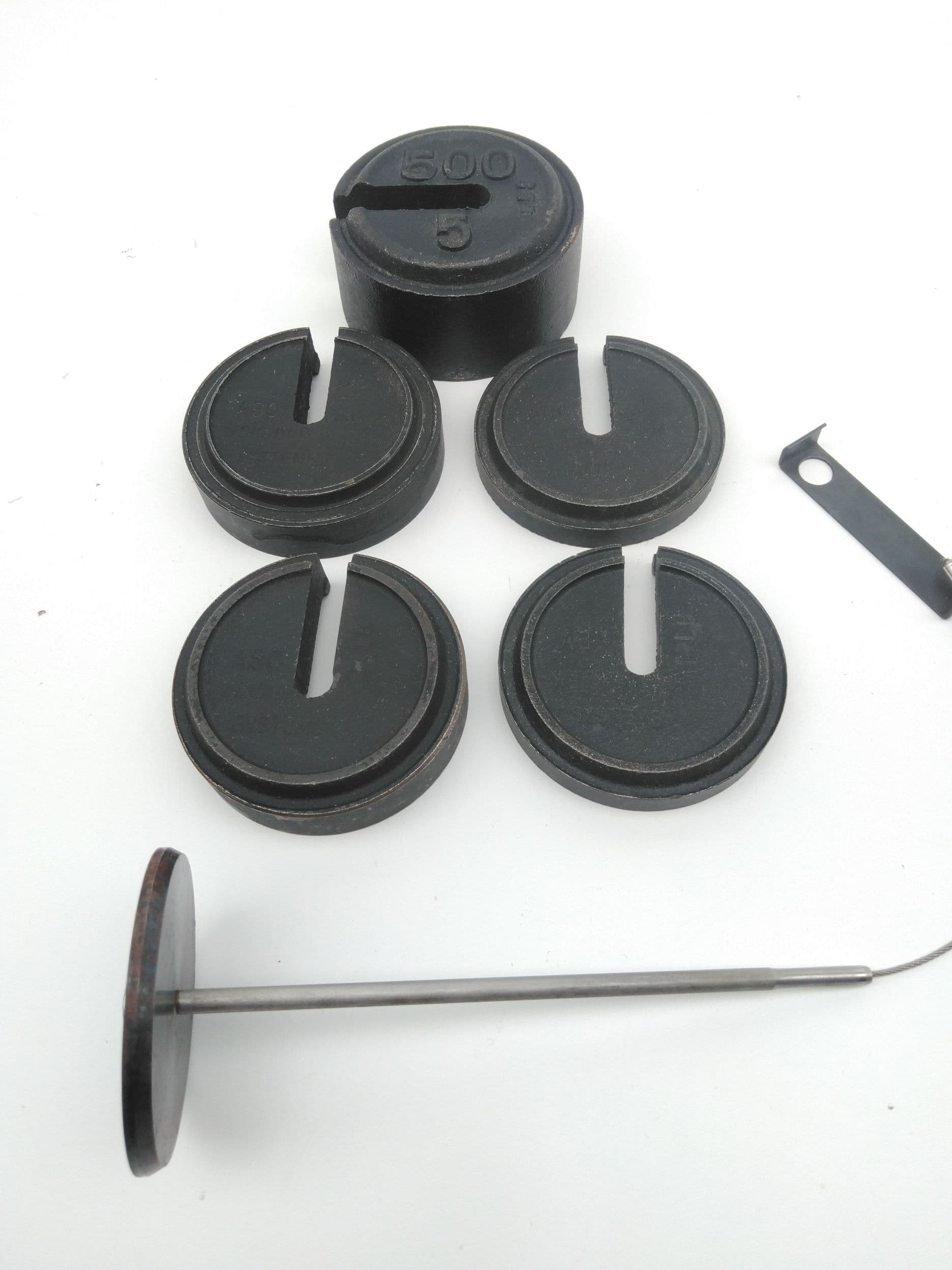 ABC Weighing Systems Cast Iron Vintage Hanging Weight Stack 11 LBS Total