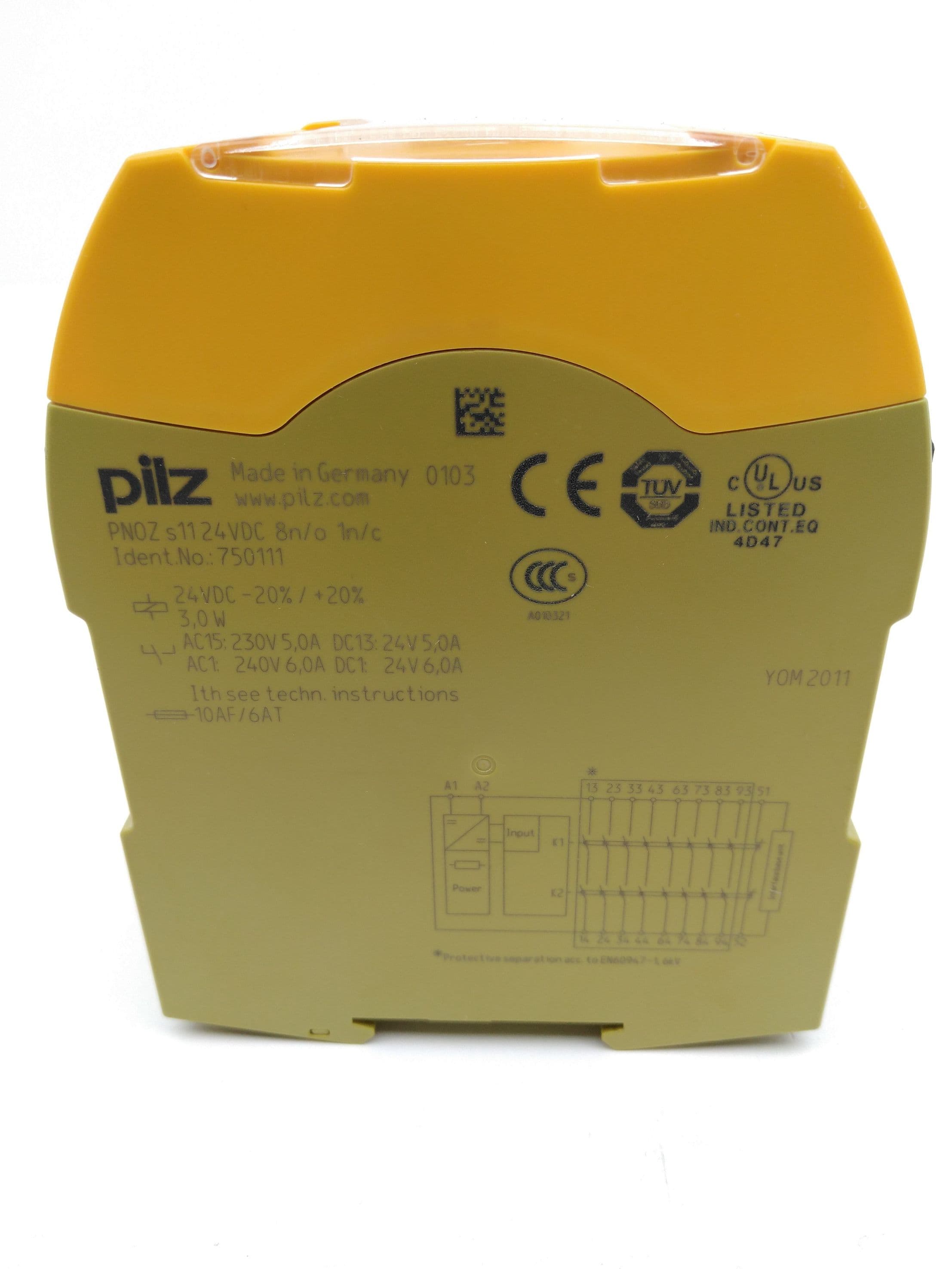 Pilz PNOZ S11 24VDC 8N/O 1N/C Contact Expansion Module, 750111