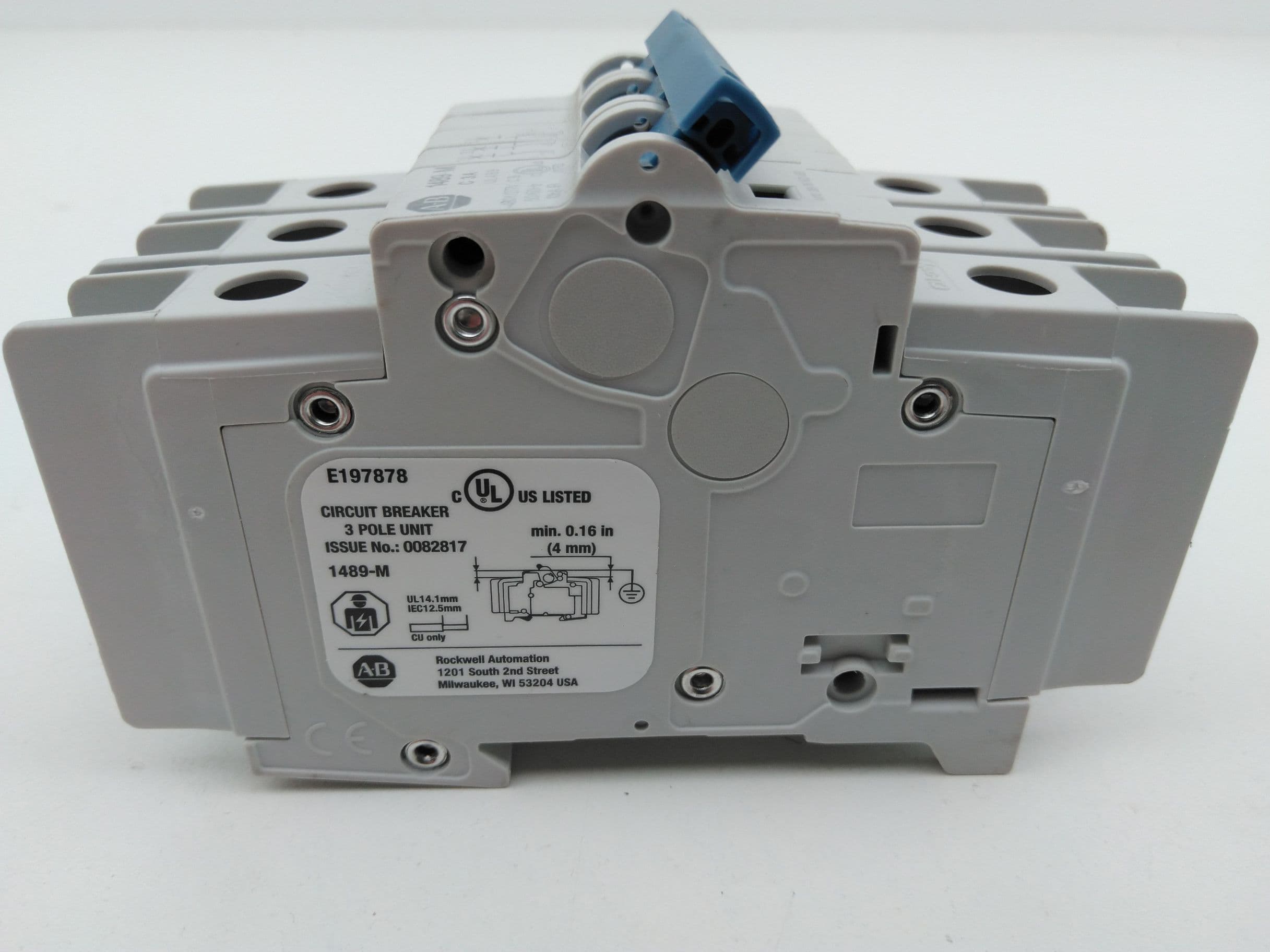 Allen-Bradley 1489-M3C030 Miniature Circuit Breaker, 3A, 480Y/277VAC, 3P
