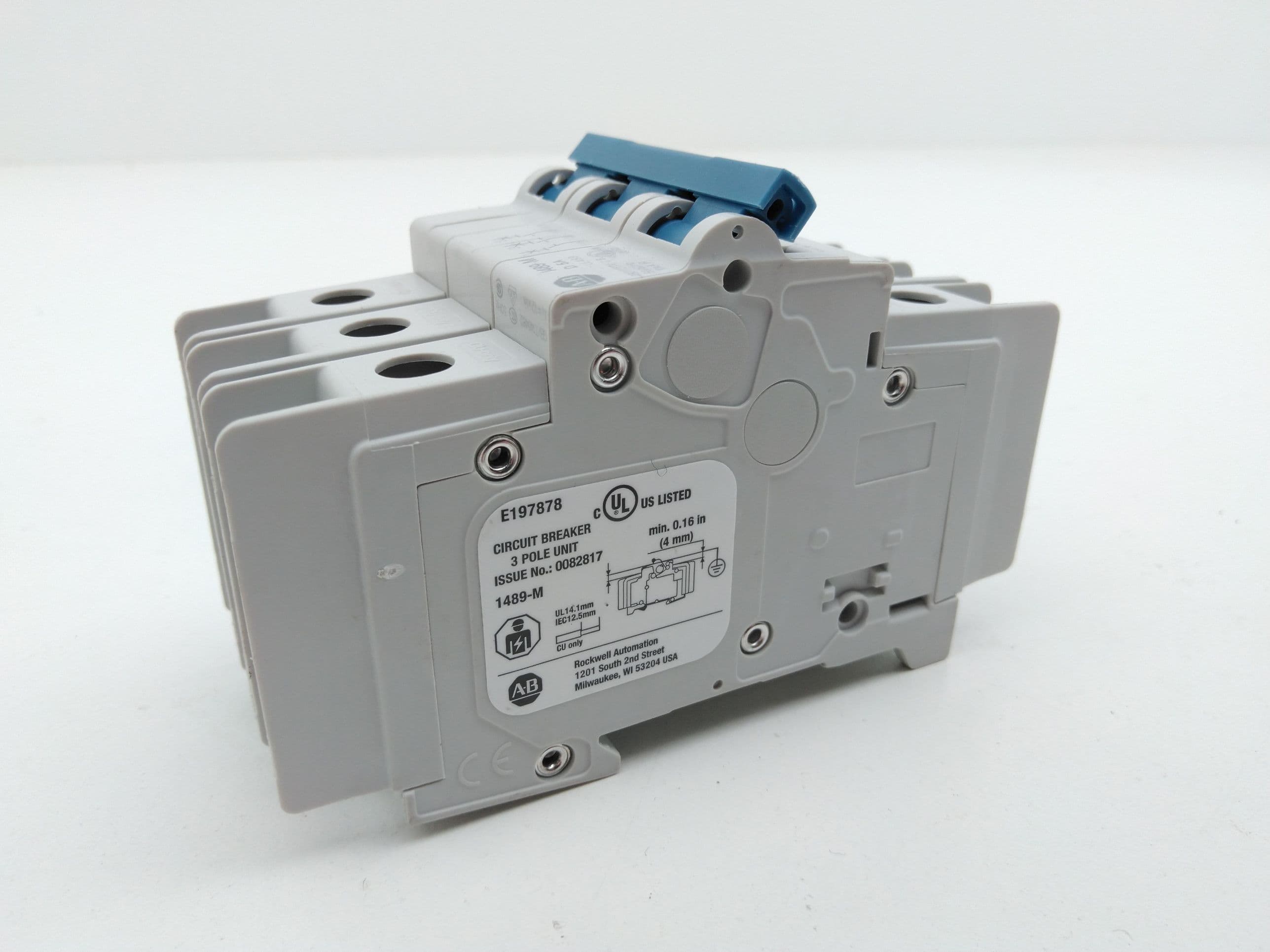 Allen-Bradley 1489-M3D050 Miniature Circuit Breaker, 5A, 480Y/277VAC, 3P