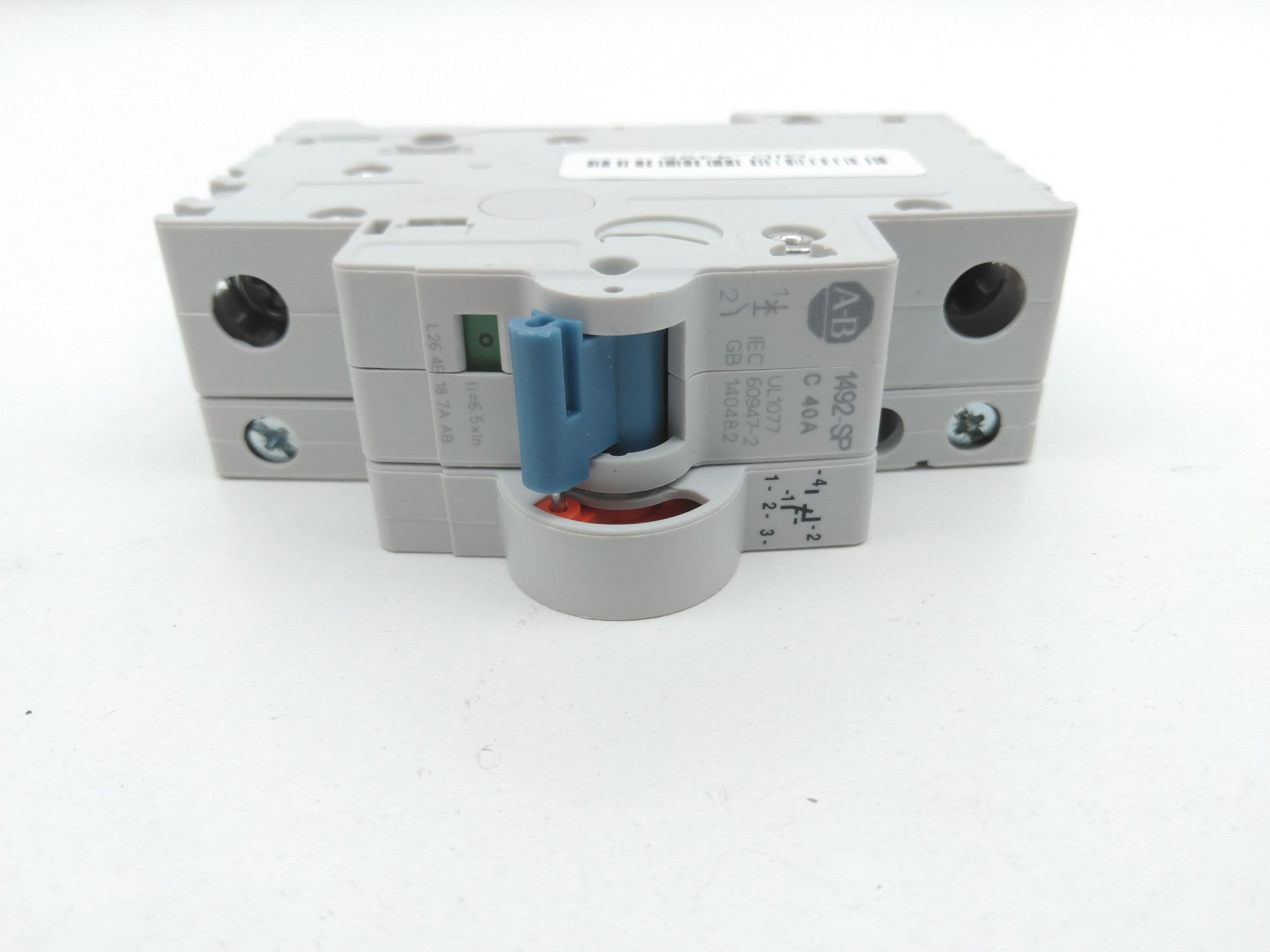 Allen-Bradley 1492-SPM1C400 Miniature Circuit Breaker 40A w/189-AR3 Aux Contact