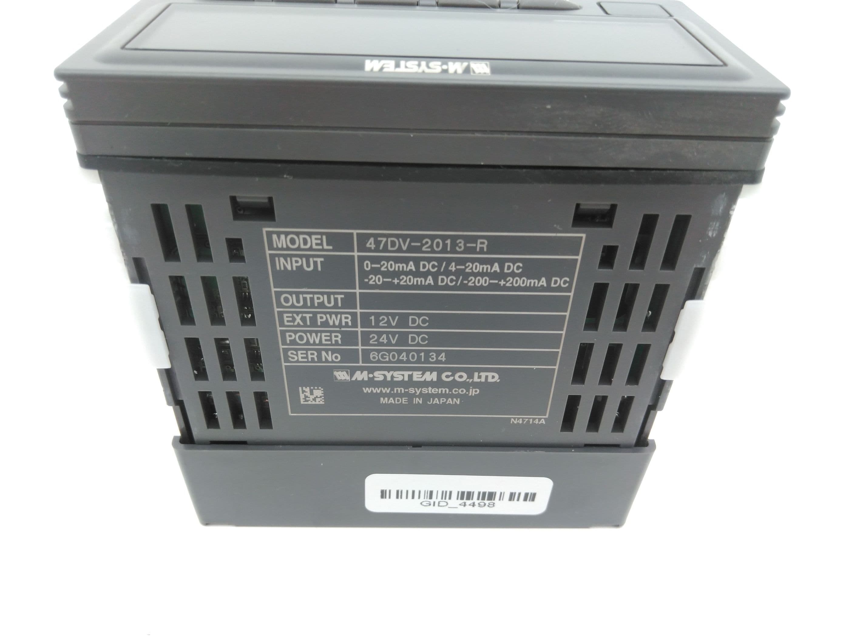 M-System 47DV-2013-R Digital Panel Meter, 24VDC