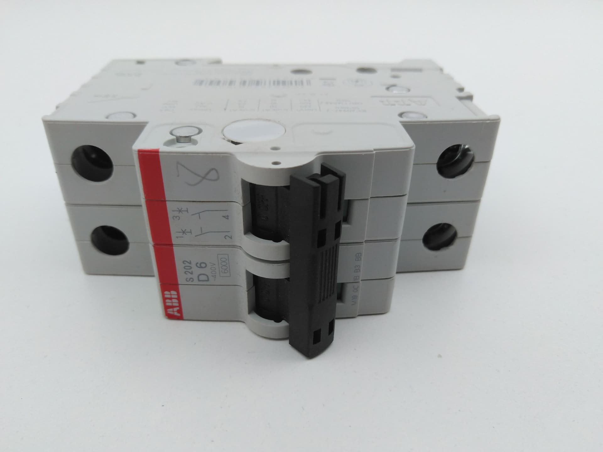 ABB S 202 D6 Circuit Breaker, 6A, 2P, 277/480VAC