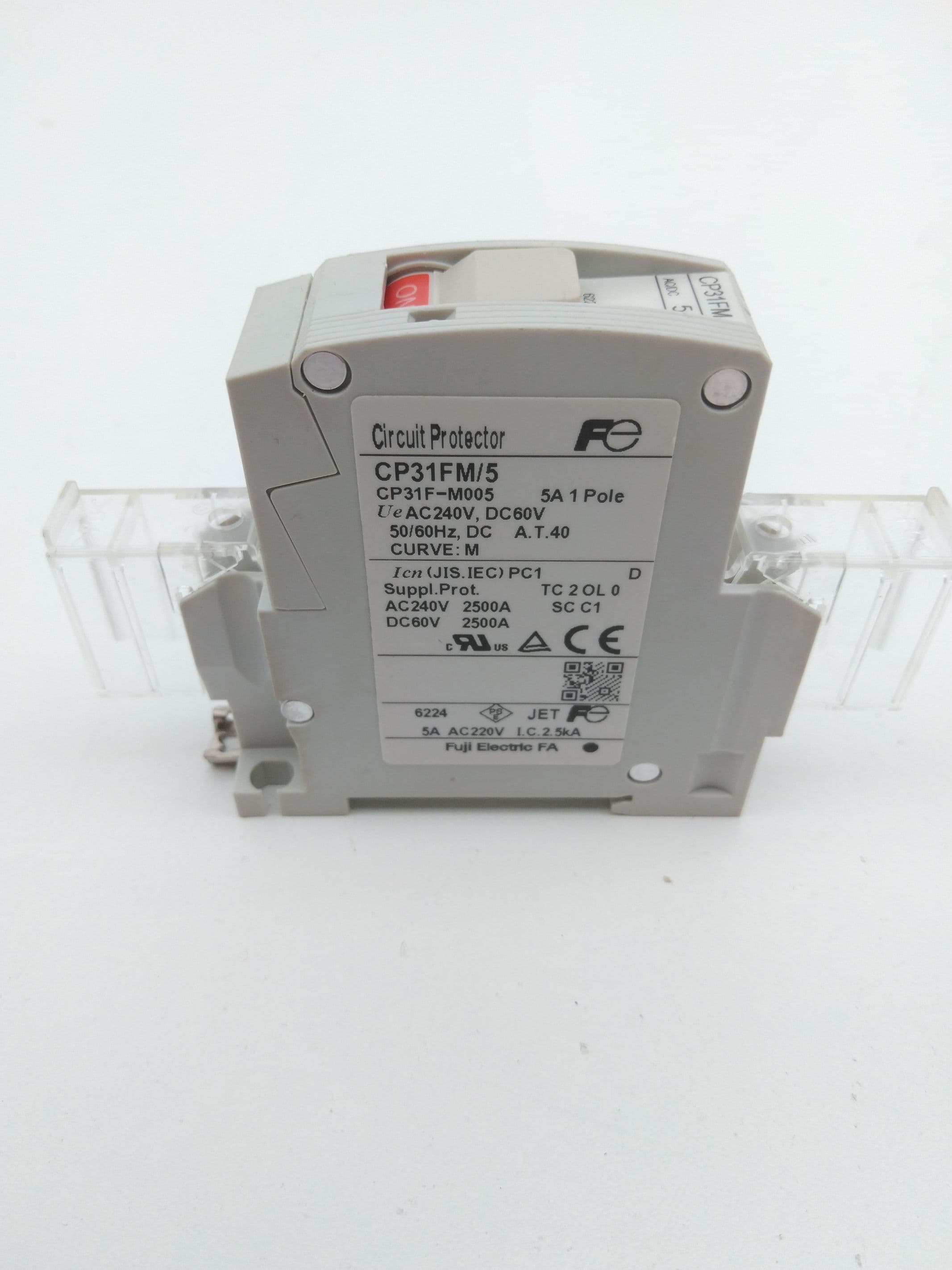 Fuji Electric CP31FM/5 Circuit Protector Breaker 5A, 1P, 240VAC, 60VDC