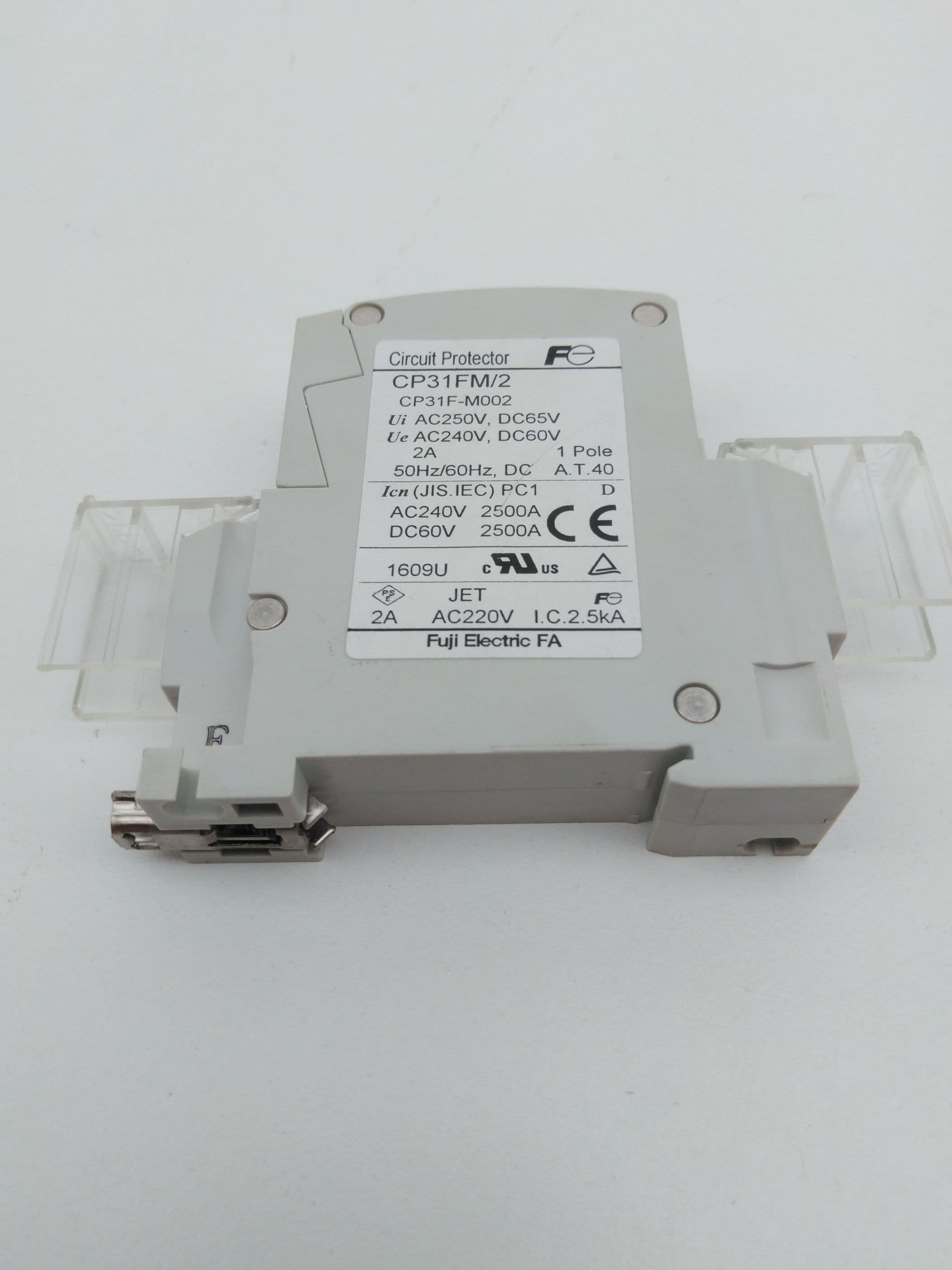 Fuji Electric CP31FM/2 Circuit Protector Breaker 2A, 1P, 240VAC, 60VDC