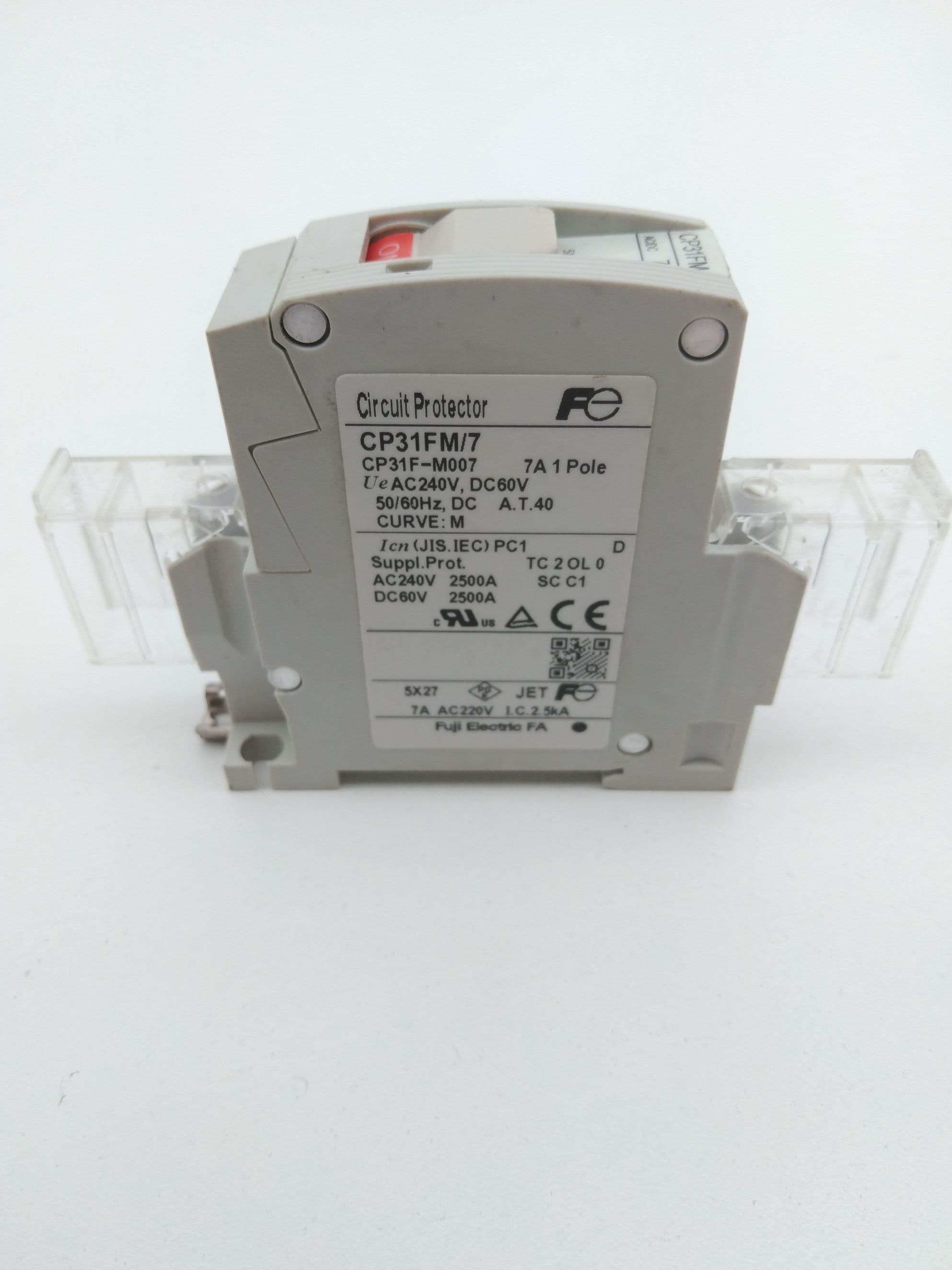 Fuji Electric CP31FM/7 Circuit Protector Breaker 7A, 1P, 250VAC, 65VDC