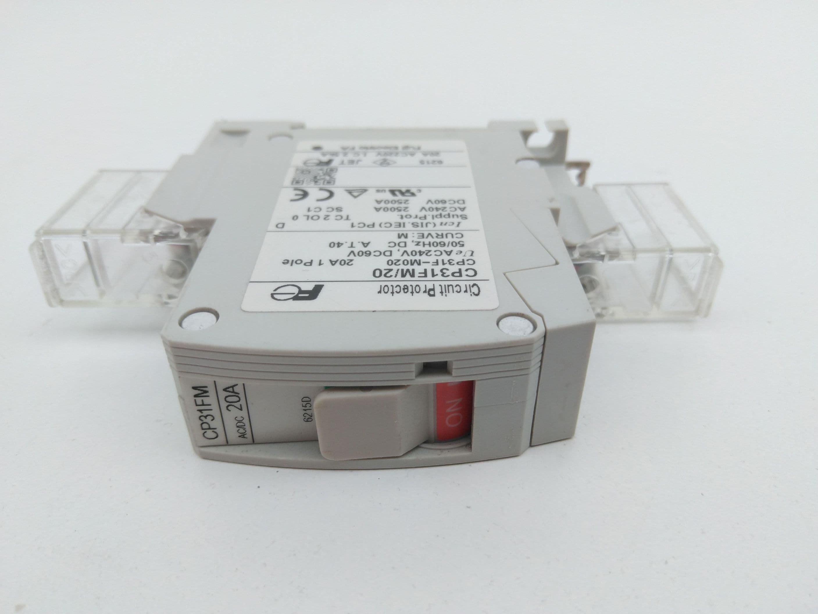 Fuji Electric CP31FM/20 Circuit Protector Breaker 20A, 1P, 250VAC, 65VDC