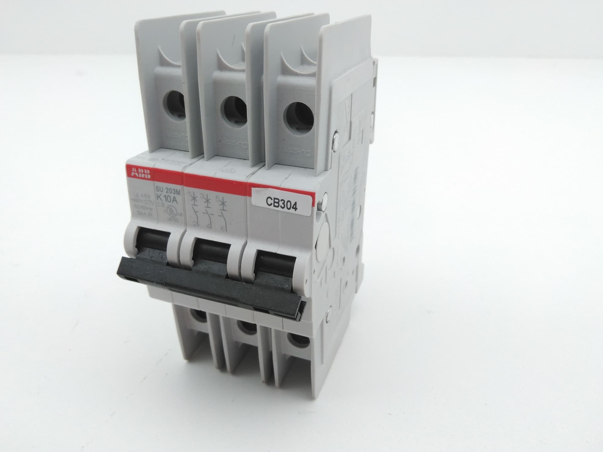 ABB SU 203M K10A Circuit Breaker, 10A, 3P, 277/480VAC