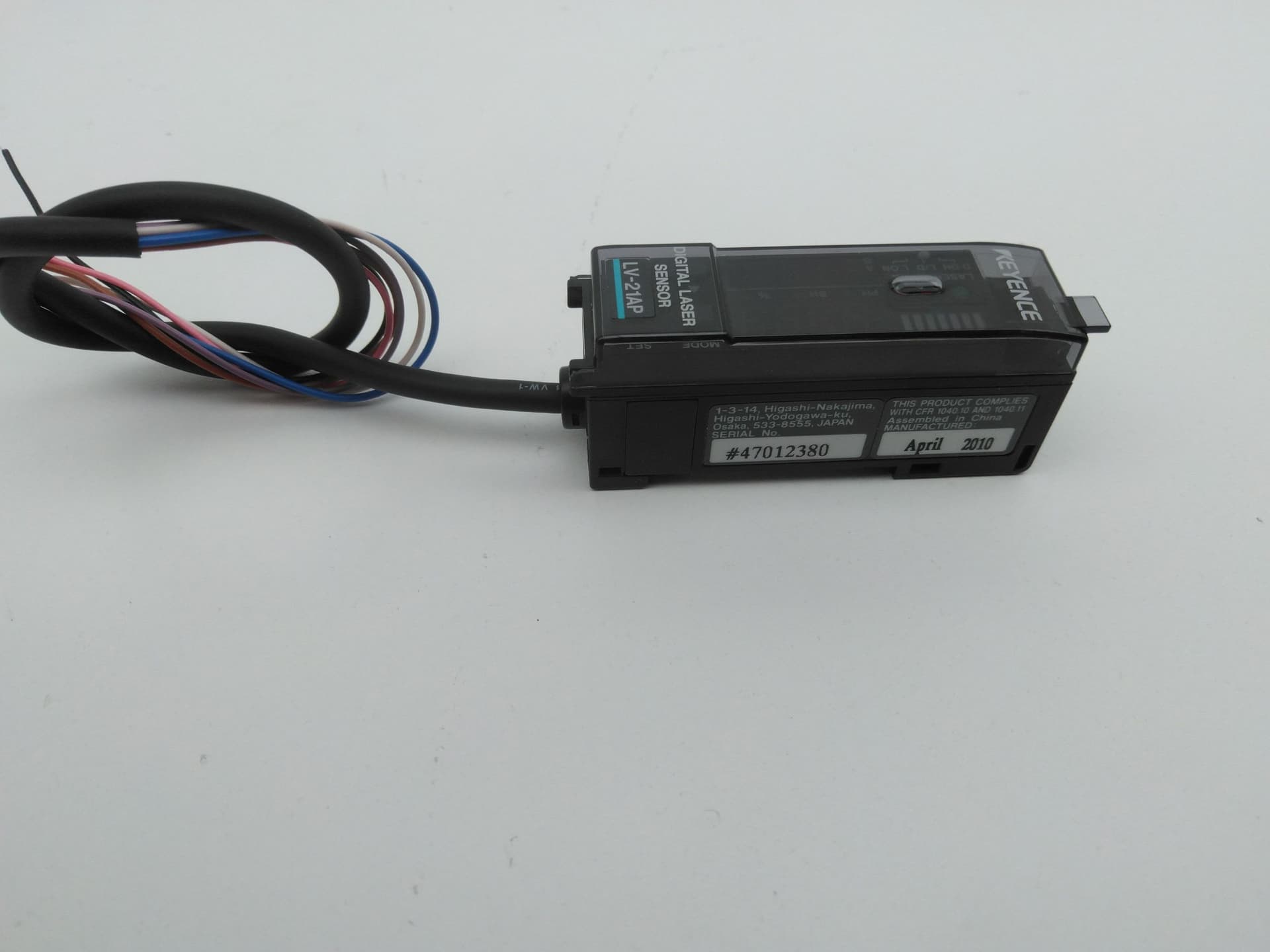 Keyence LV-21AP Digital Laser Sensor Amplifier Unit, PNP