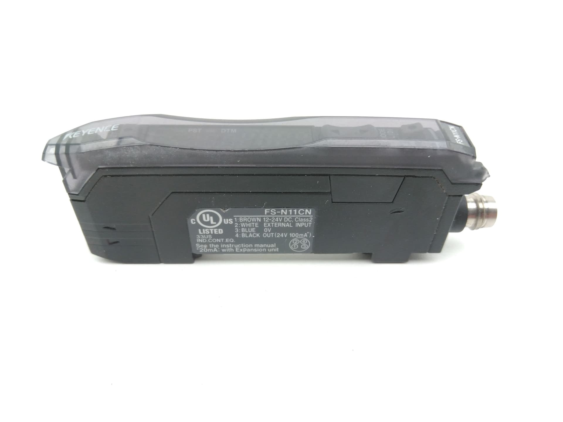 Keyence FS-N11CN Fiber Amplifier, M8 Connector Type, Main Unit, NPN