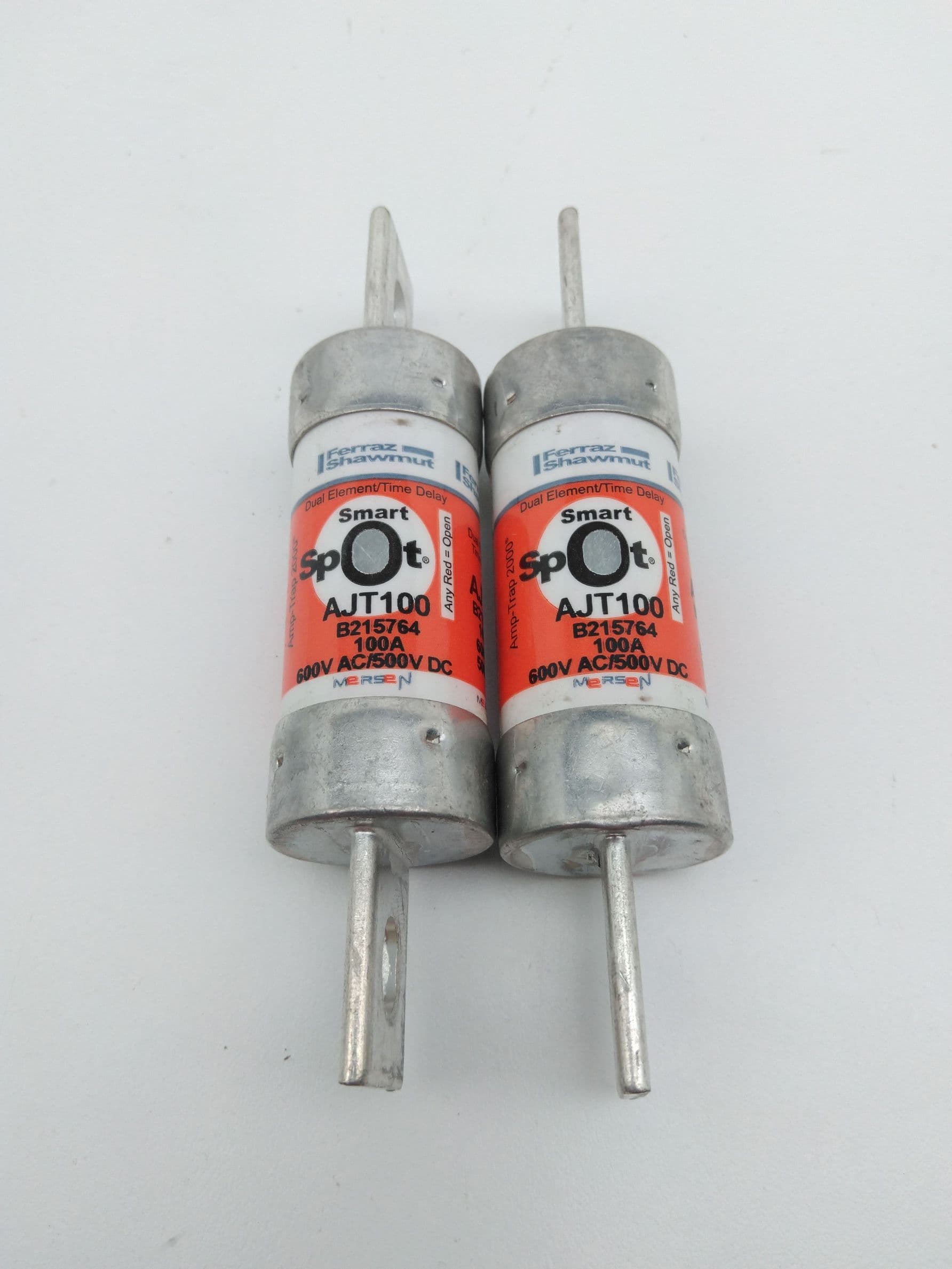 Mersen Ferraz Shawmut AJT100 Amp-Trap 2000 Fuses, Smart Spot, 100A, 600VAC