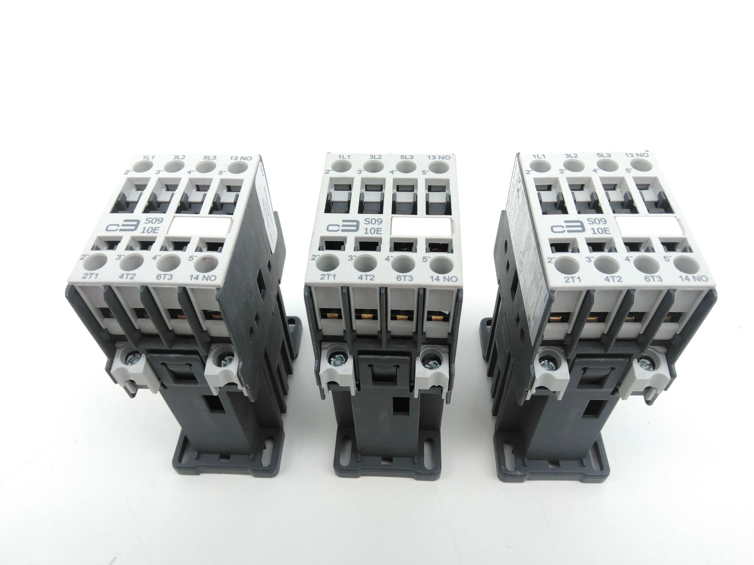 c3controls 300-S09N30 Contactor, 9A, 24VDC Coil - Lot of 3