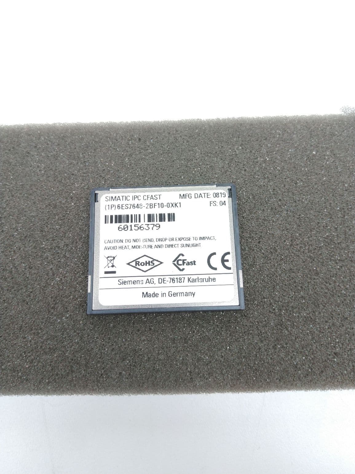 Siemens 6ES7648-2BF10-0XK1 SIMATIC CFAST Memory Card 30GB