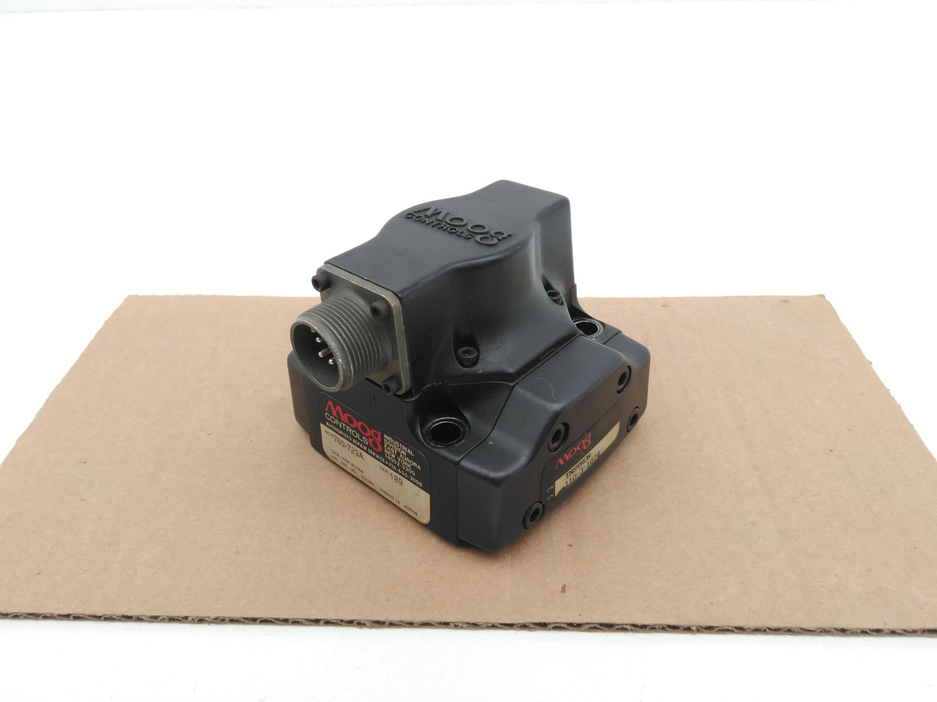 Moog Controls 760-723A Electrohydraulic Servo Valve, Instron
