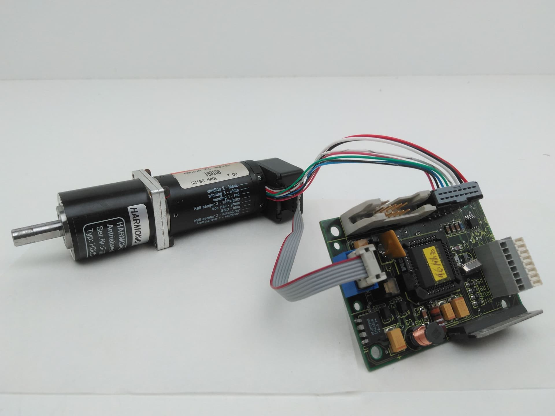 Maxon 199108 Motor, HEDS-5540 Encoder, Harmonic Drive HDUC-8-100-1U-CC-SP Gear