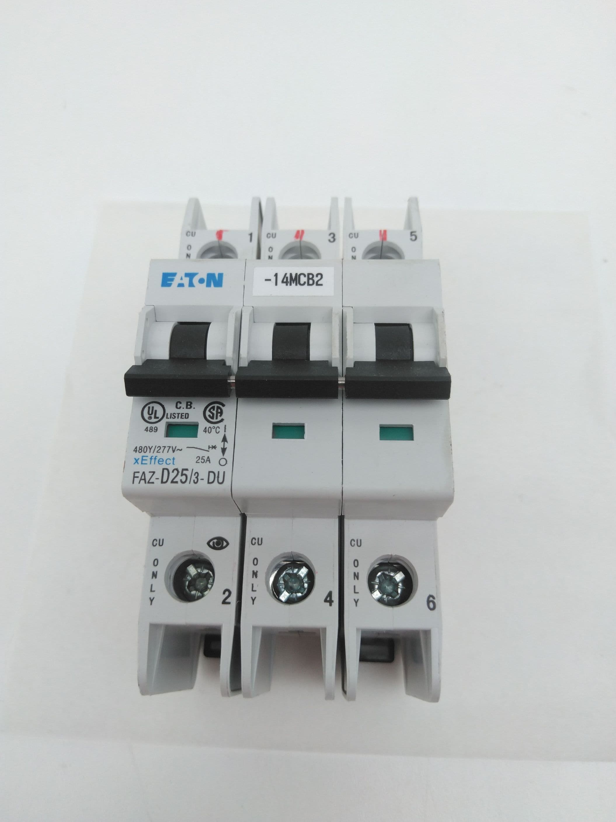 Eaton FAZ-D25/3-DU Circuit Breaker, 25Amp, 3 Pole