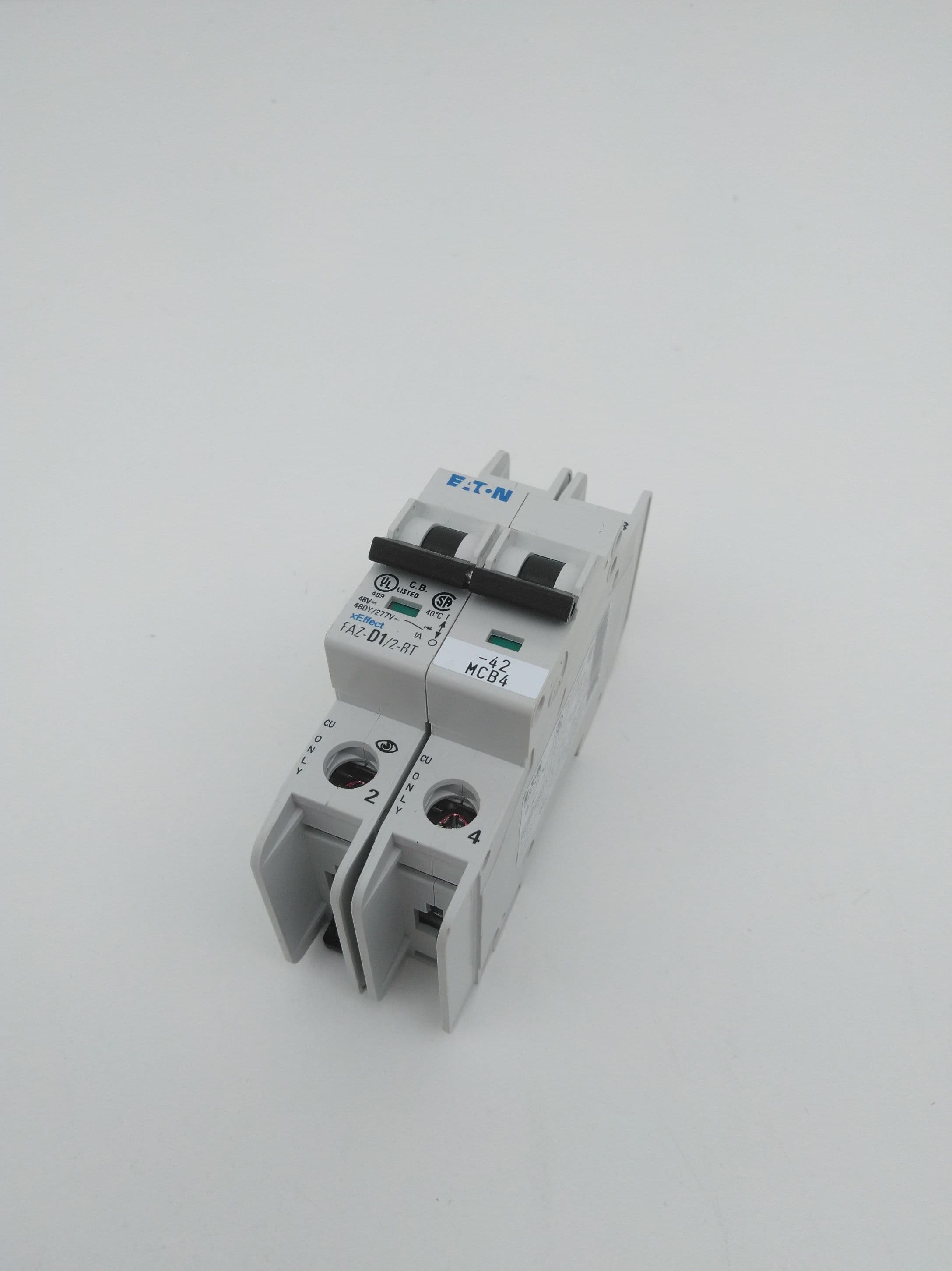 Eaton FAZ-D1/2-RT Circuit Breaker, 1A, 2 Pole