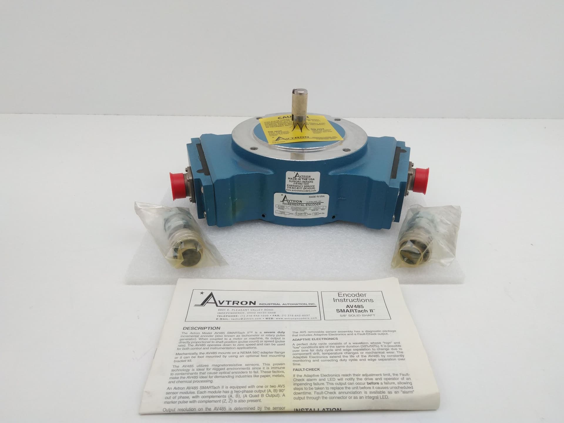 Avtron AV485 NXS8Z8ZC000 Rev J SMARTach II Incremental Encoder
