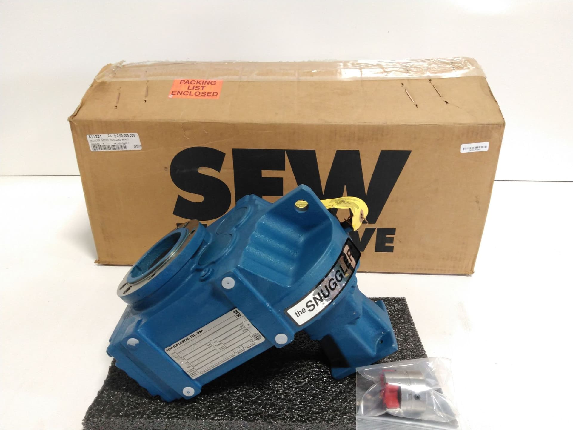 Sew-Eurodrive FAZ37AQA80/1 Speed Reducer Gearbox Parallel Shaft Ratio 86:53