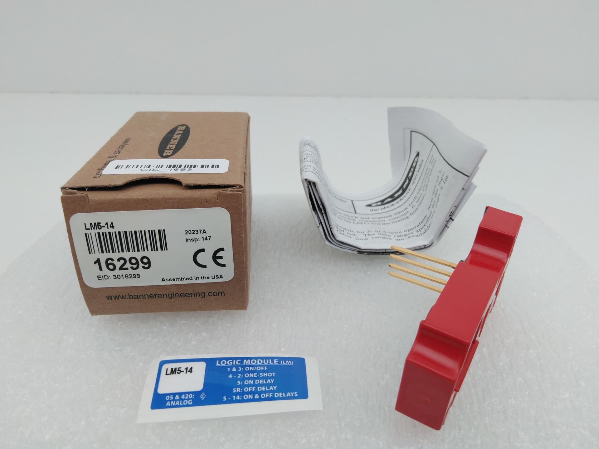 Banner Enginnering 16299, LM5-14 Multi-Beam Logic Module