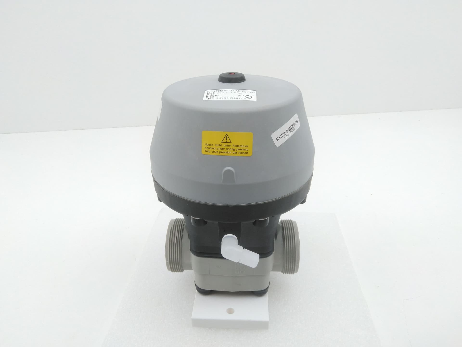 GEMU 690 40D7871521HDN Pneumatically Operated Diaphragm Valve, DN40, PTFE, PP