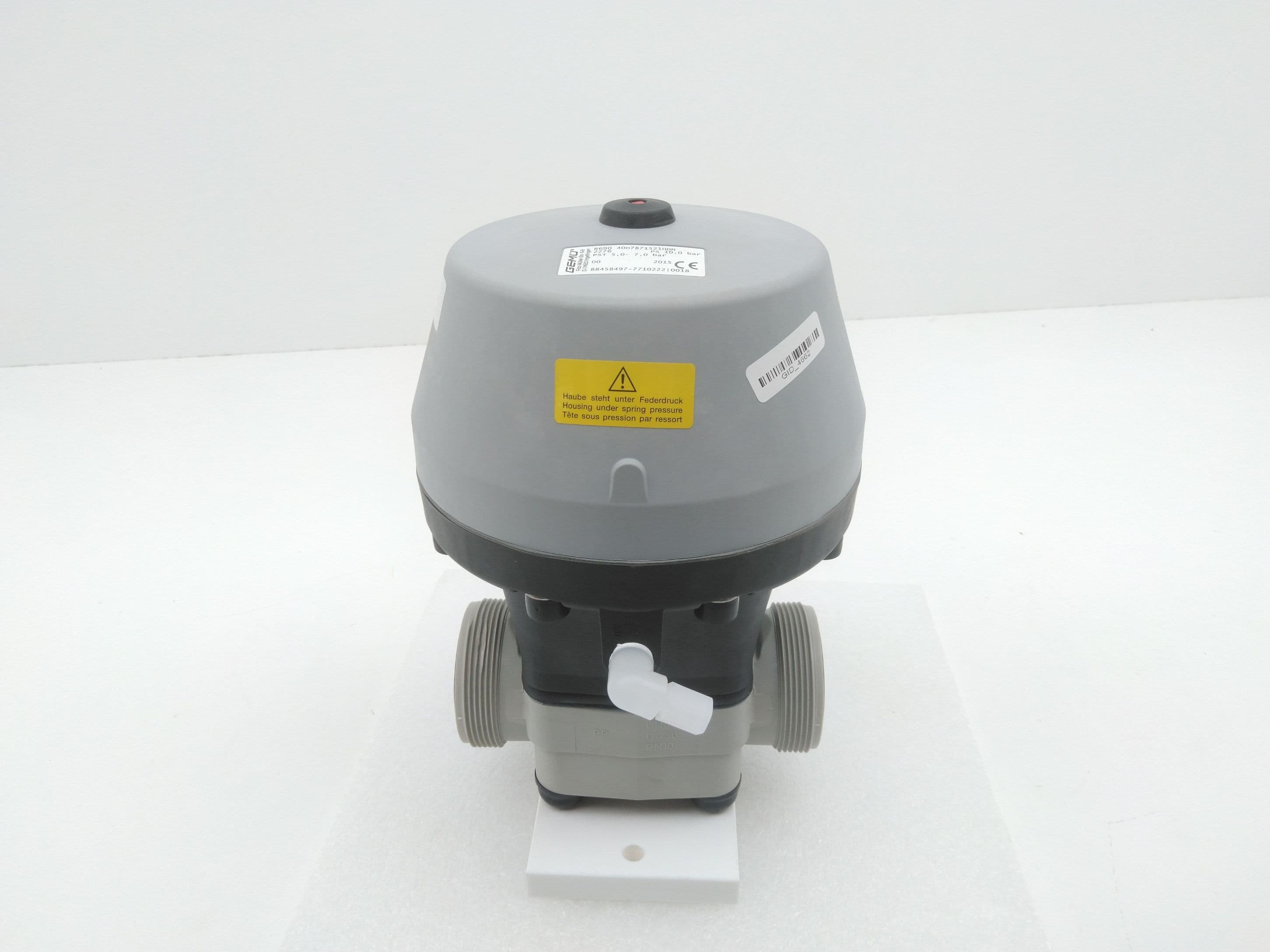 GEMU 690 40D7871521HDN Pneumatically Operated Diaphragm Valve, DN40, PTFE, PP