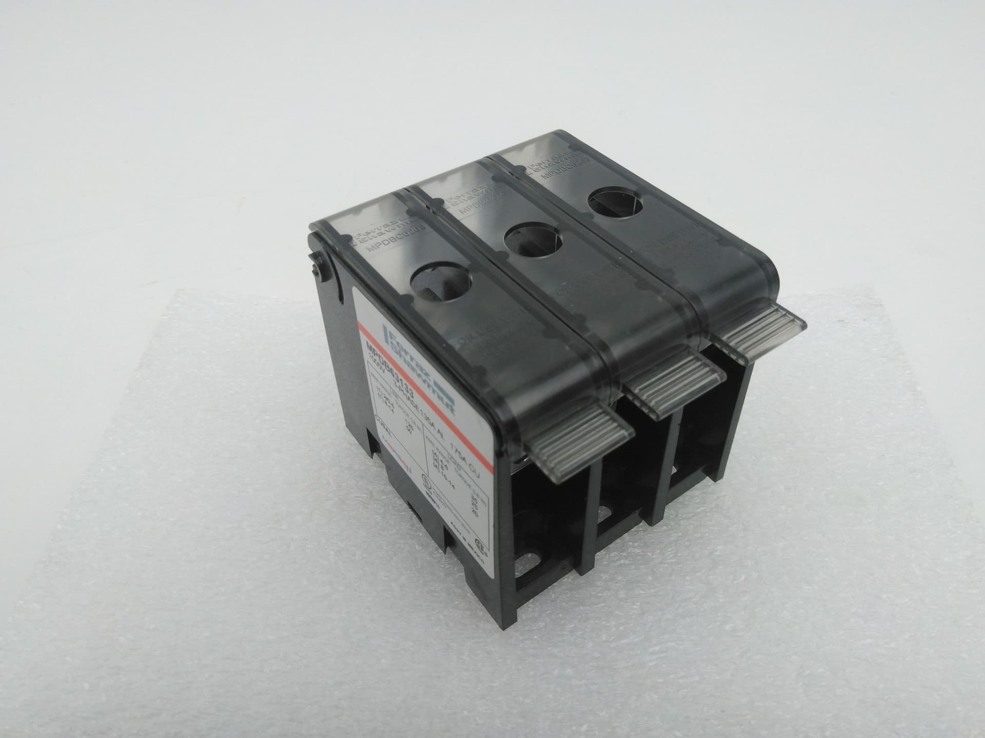 Mersen Ferraz Shawmut MPDB63133 Power Distribution Block,1000V, 3P, 3Ph, 135A
