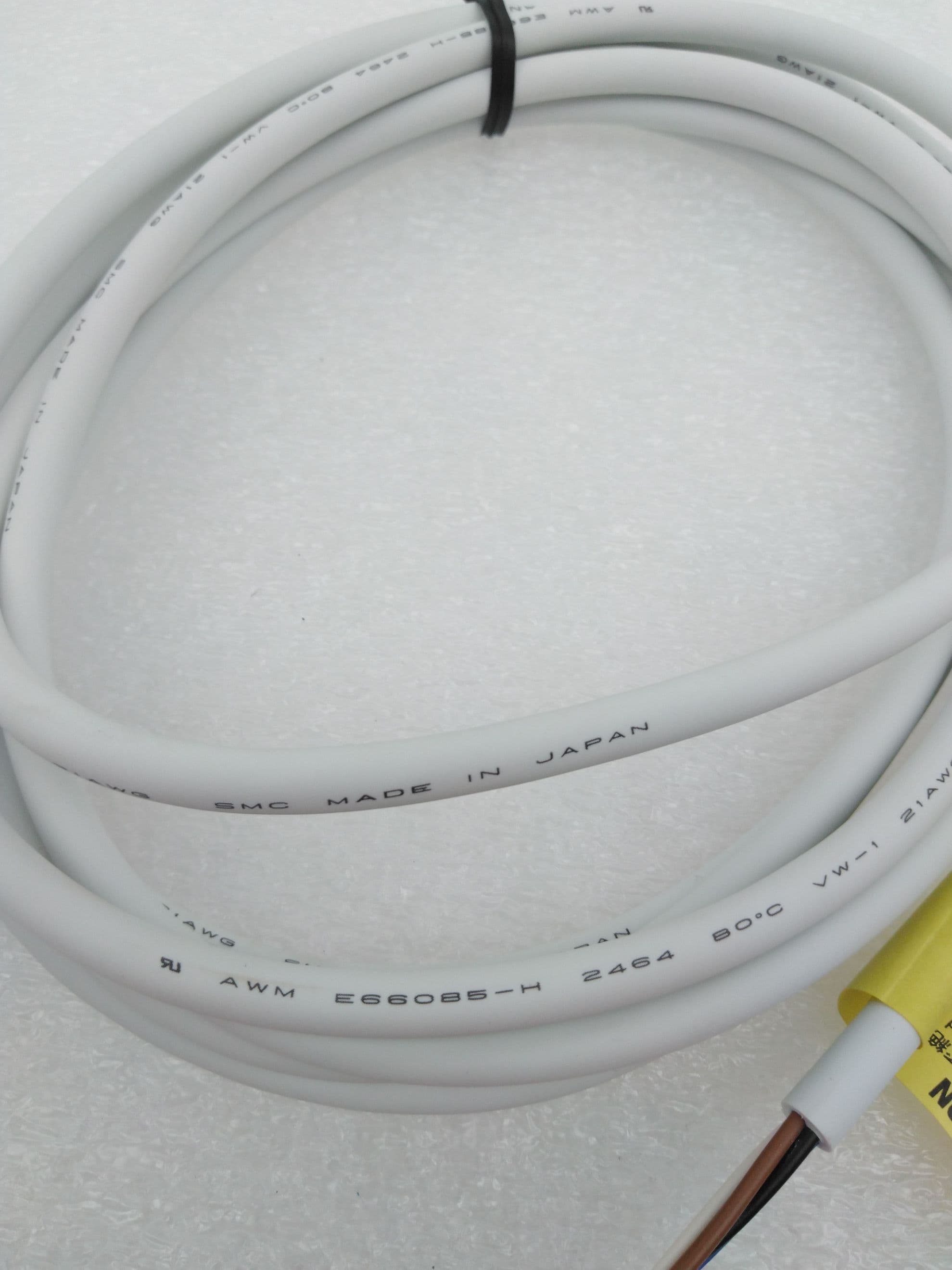 SMC AWM E66085-H 2464 Cable Assembly, 12M, 4 Pin, 21AWG, Cut-end, 9.5’