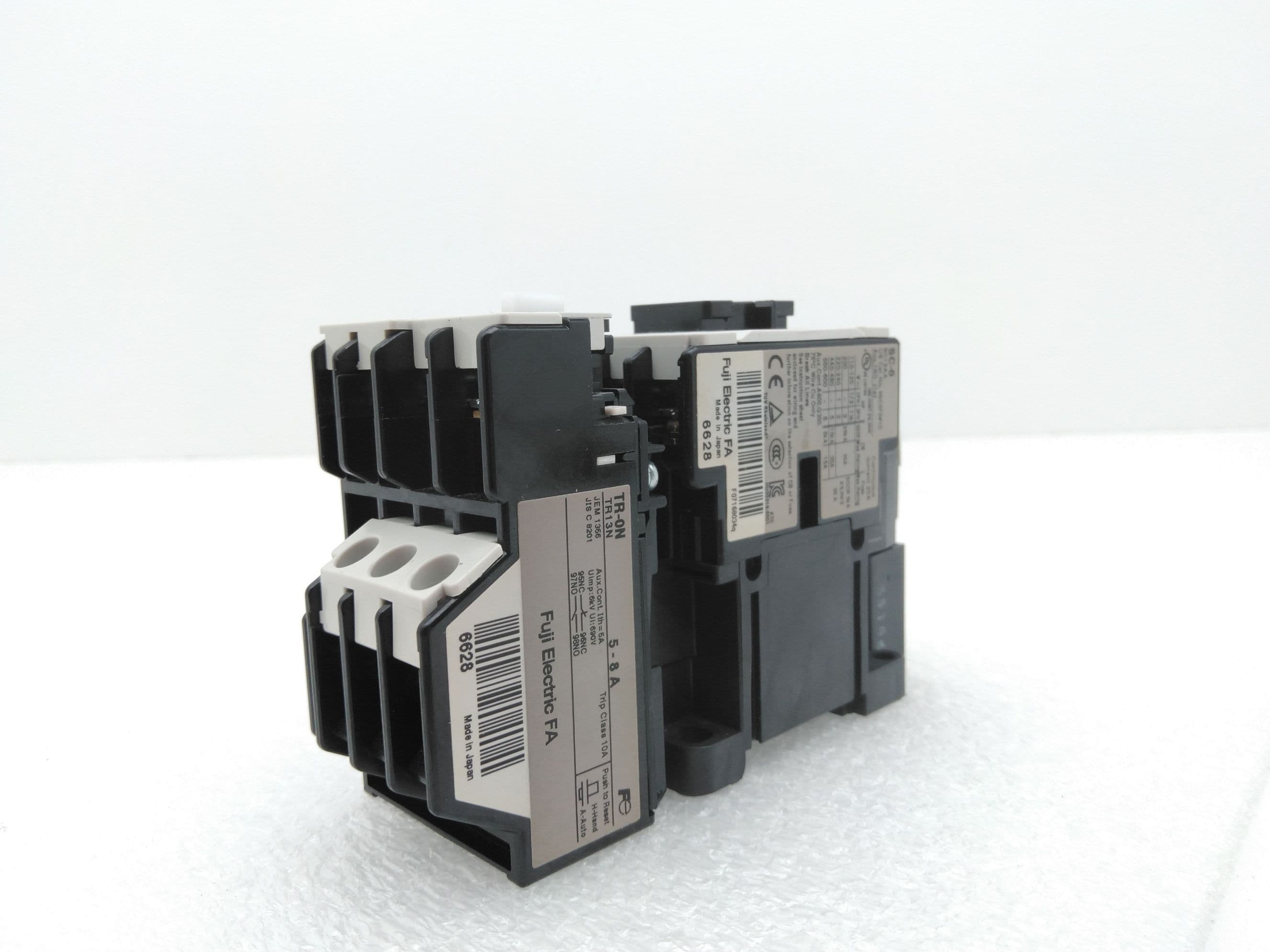 Fuji Electric SC-0(13) Contactor, 100-110VAC Coil w/ TR-0N TR13N Overload 5-8A
