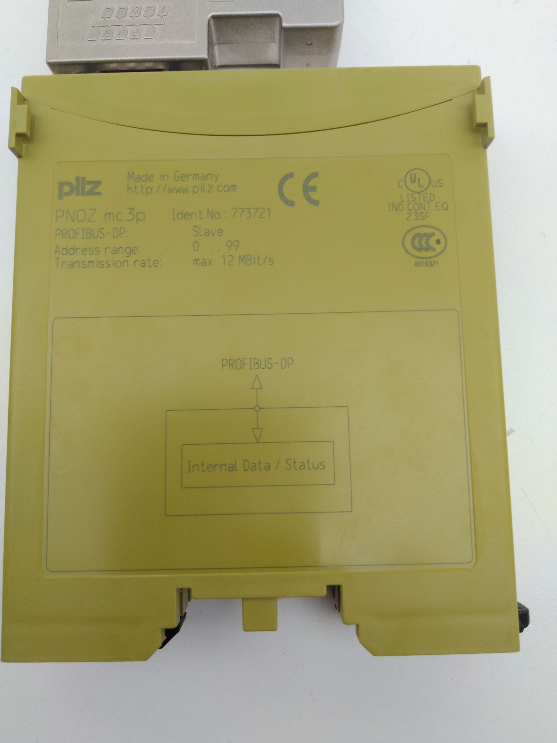 Pilz PNOZ mc3p, 773721 PROFIBUS 2 Communication Module, Profibus-DP Fieldbus