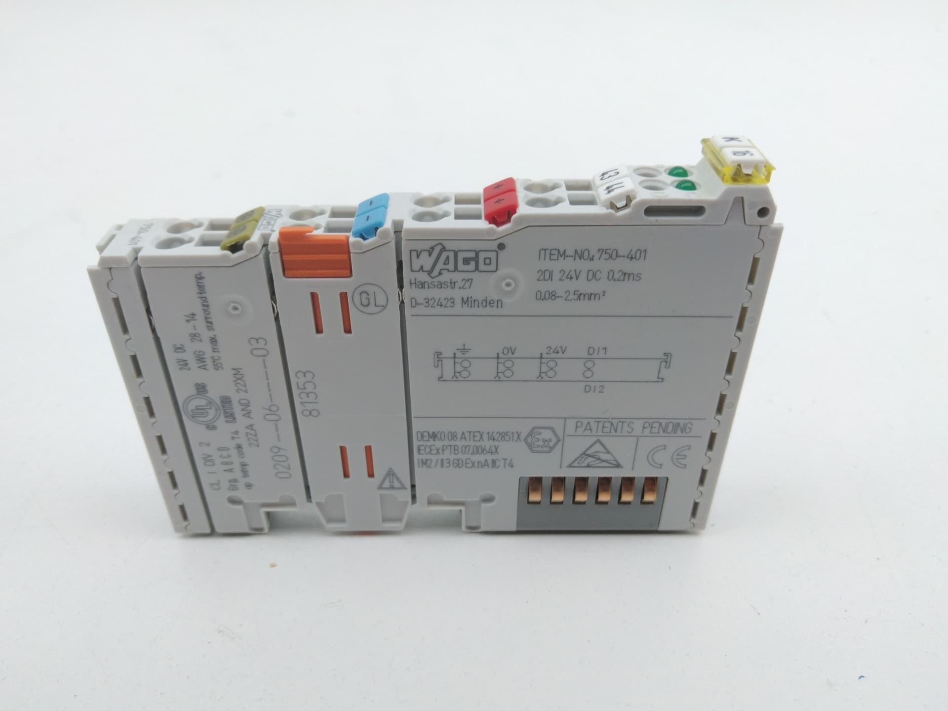 Wago 750-401 2-channel digital input Module, 24VDC, 0.2ms