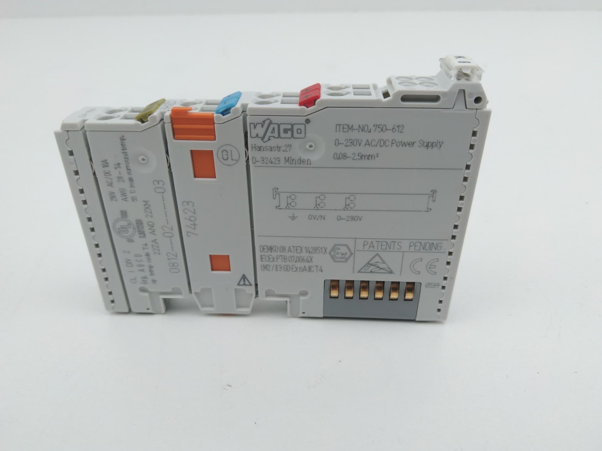 Wago 750-612 Power Supply Module, 0-230VAC/DC