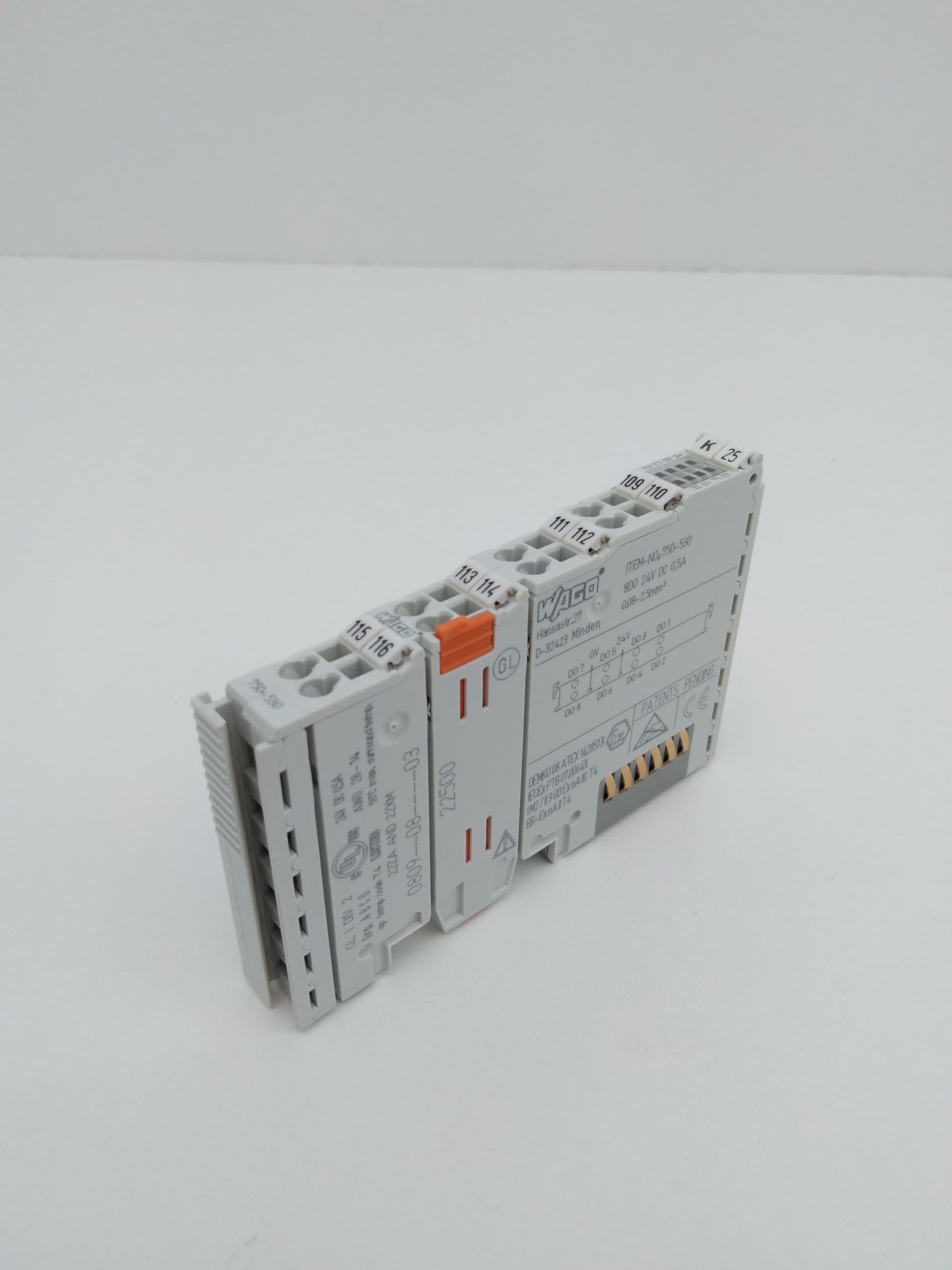 Wago 750-530 8-Channel Digital Output Module, 24VDC, 0.5A