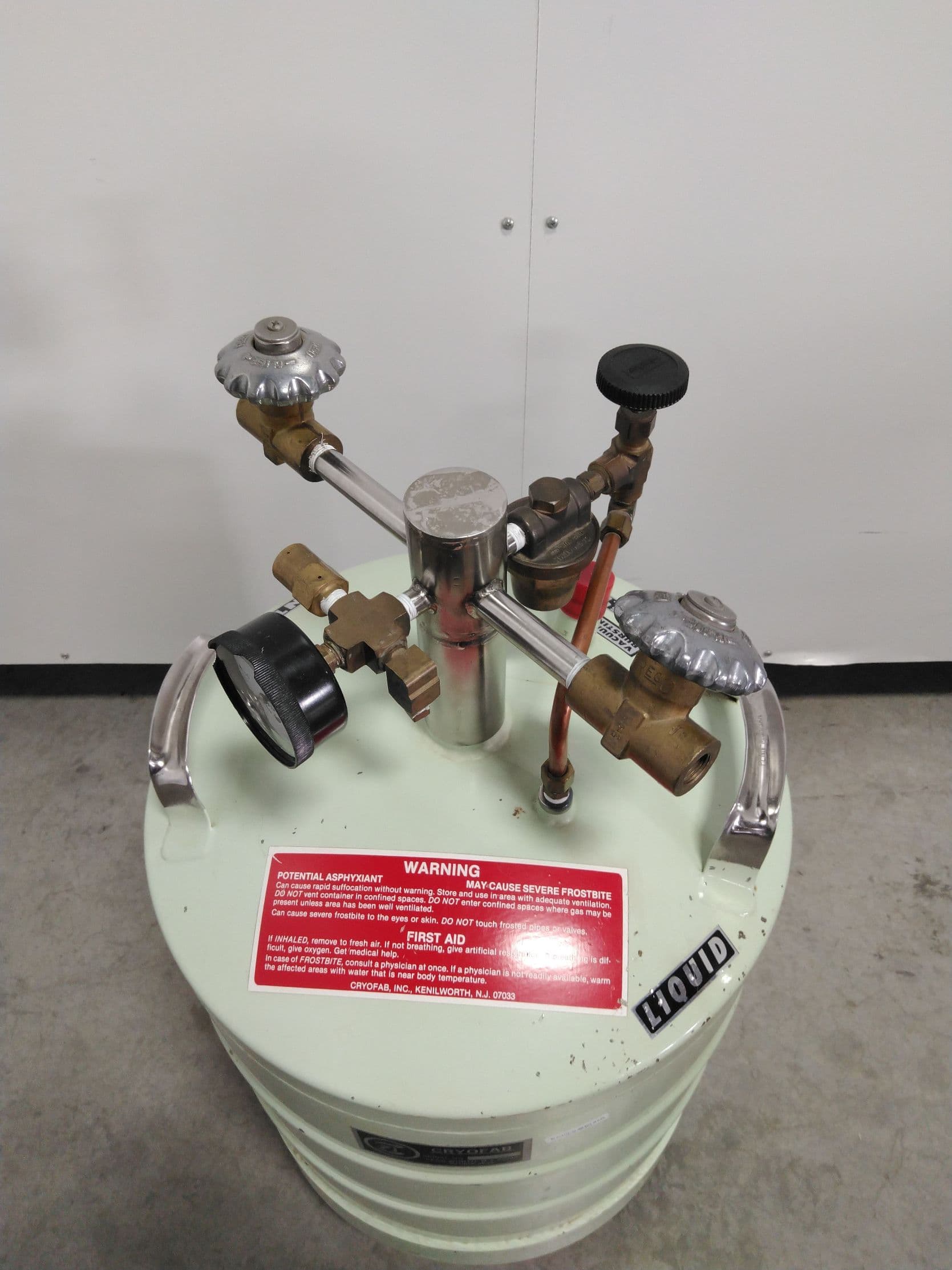 Cryofab CFPB-25-84 Cryogenic Dewar 25L , Self Pressurizing