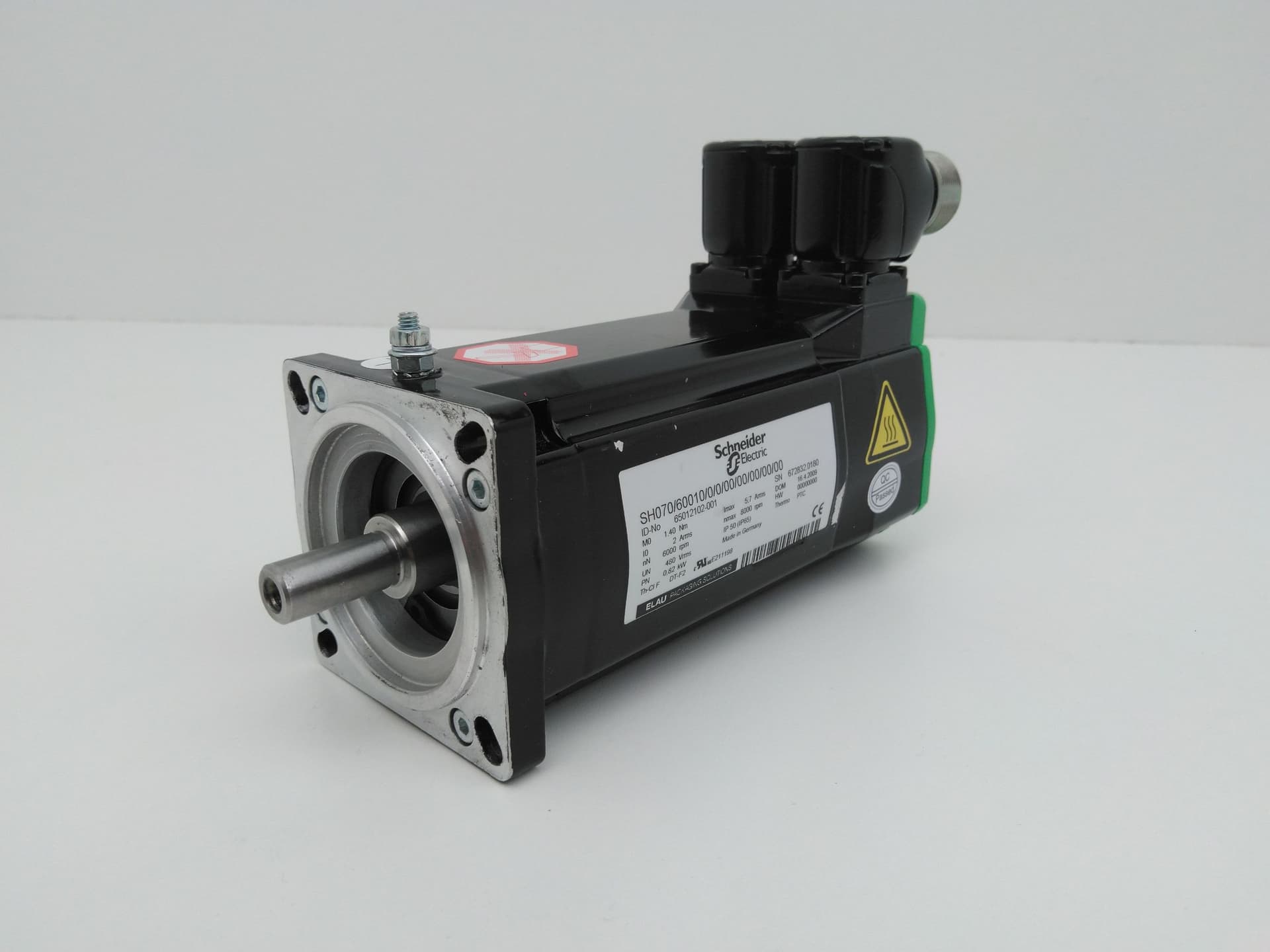 Schneider Electric SH070/60010/0/0/00/00/00/00/00 Servo Motor, 65012102-001