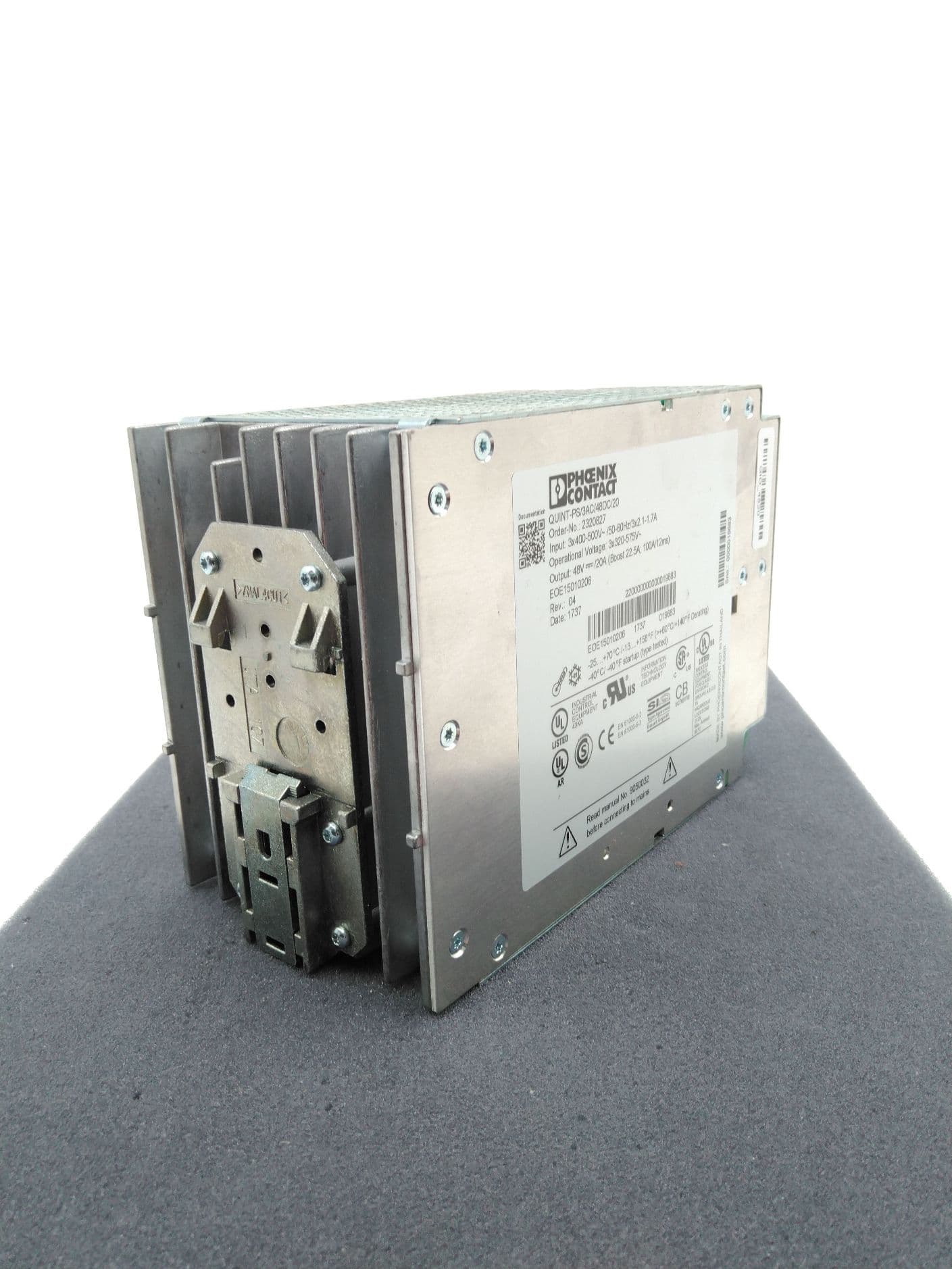 Phoenix Contact QUINT-PS/3C/48DC/20, 2320827 Power Supply, 48VDC, 20A, 960W