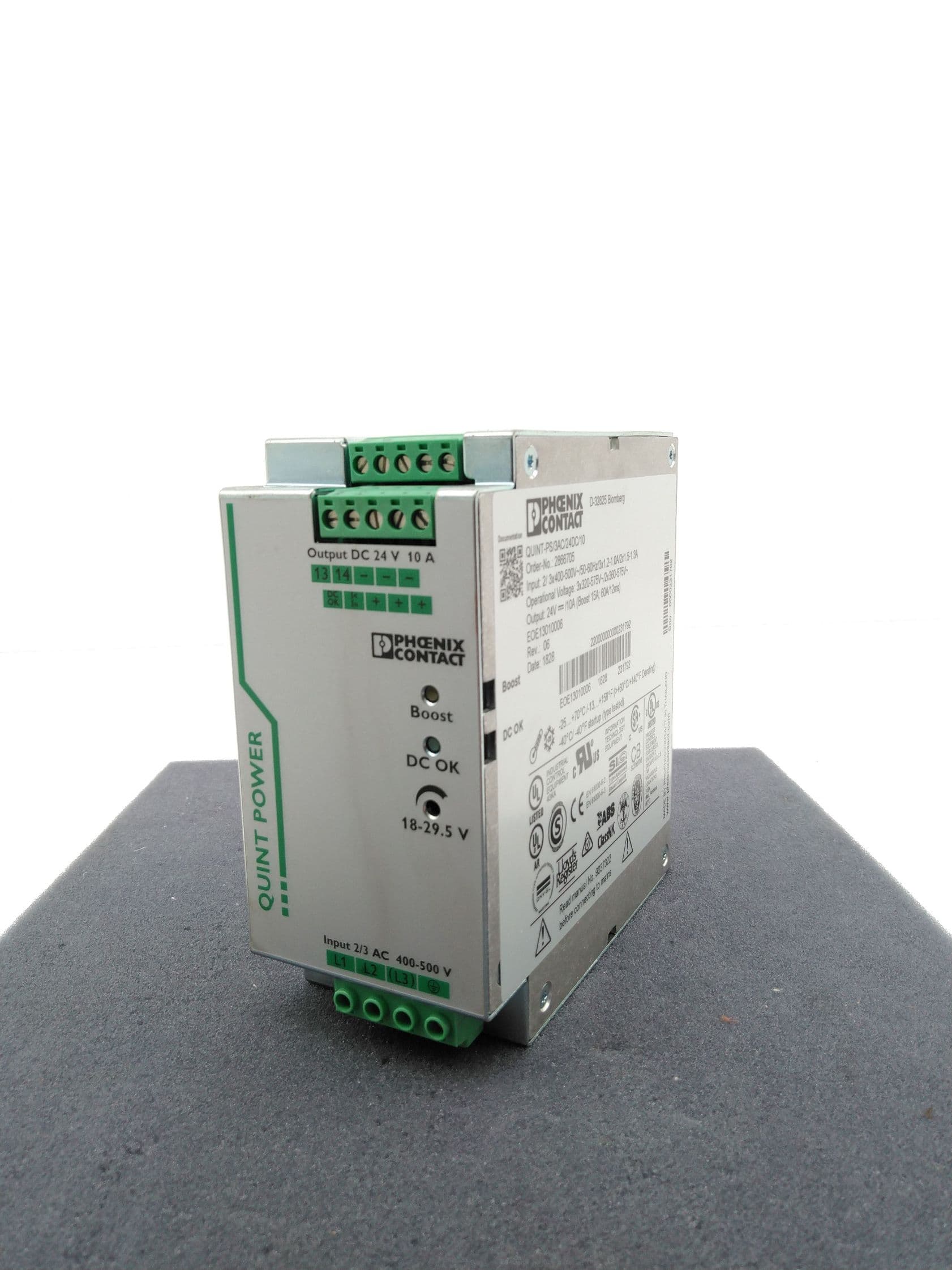 Phoenix Contact QUINT-PS/3AC/24DC/10, 2866705 Power Supply, 24VDC, 10A, 240W