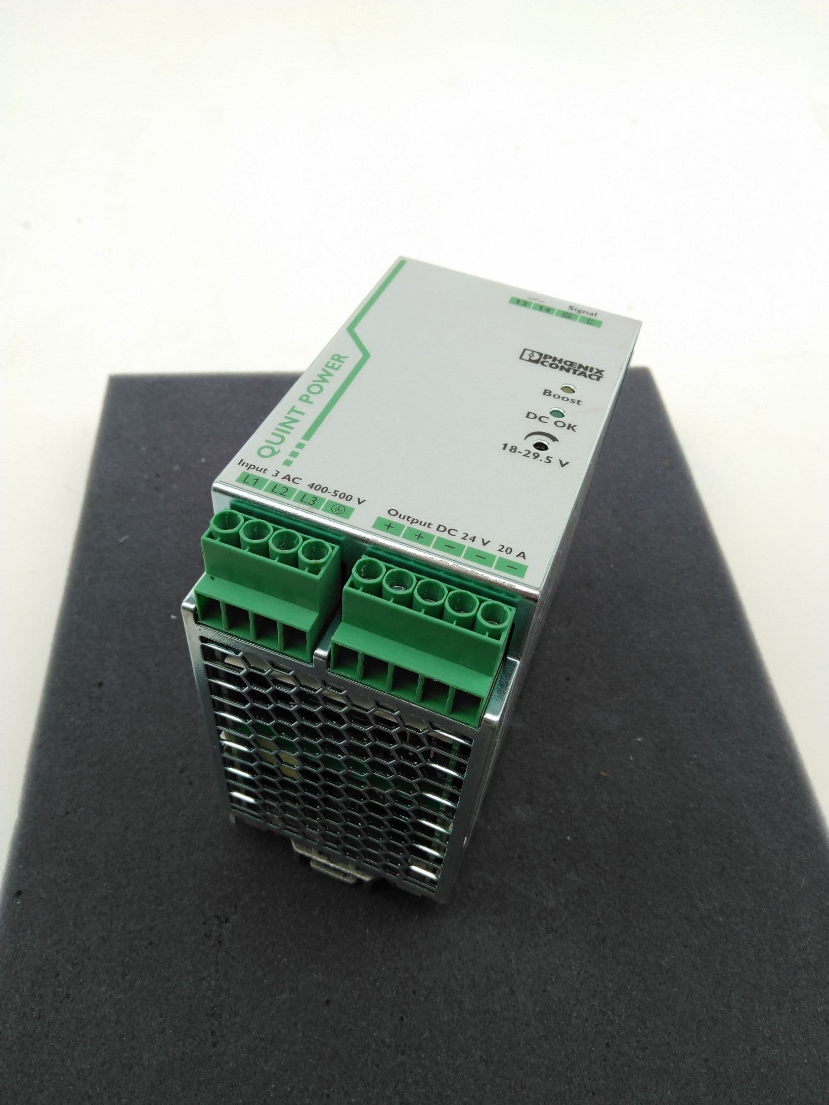 Phoenix Contact QUINT-PS/3AC/24DC/20, 2866792 Power Supply, 24VDC, 20A, 480W