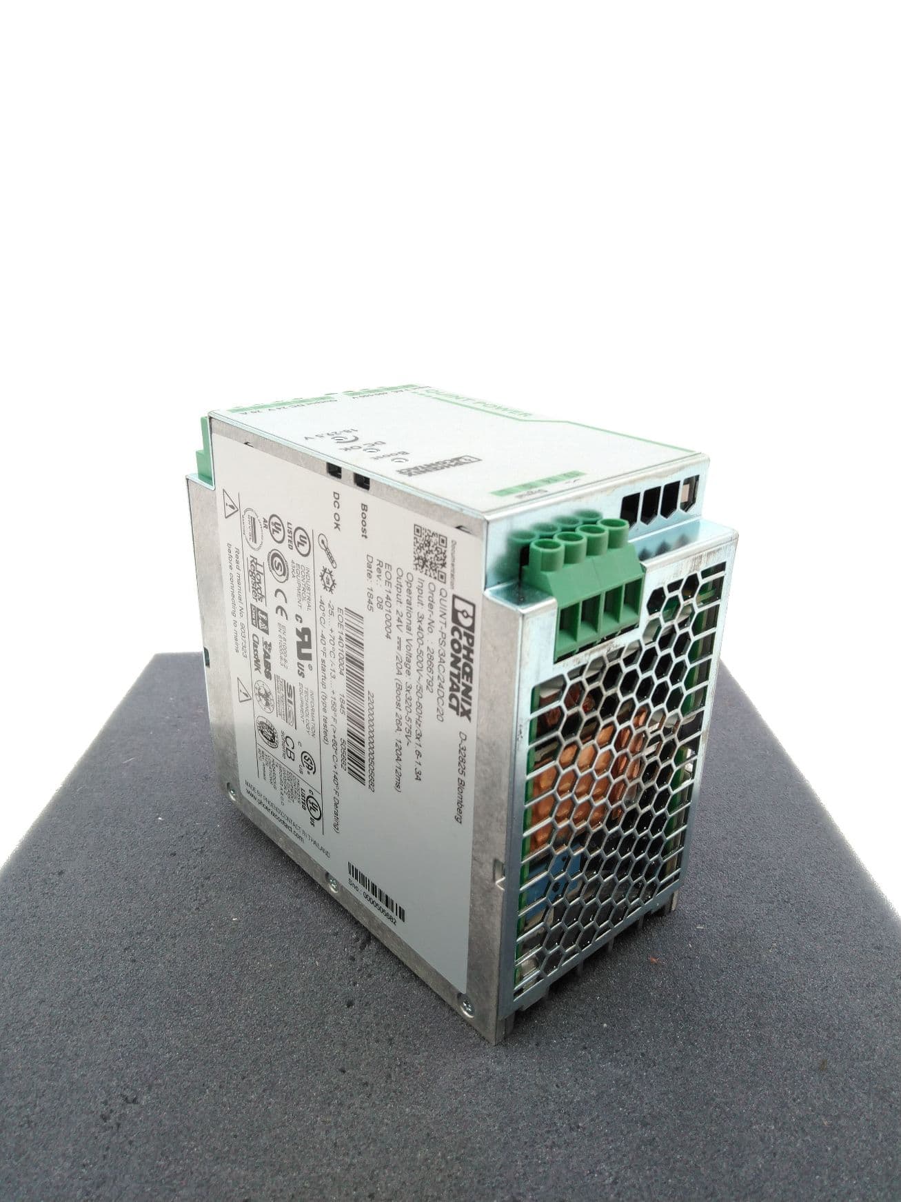 Phoenix Contact QUINT-PS/3AC/24DC/20, 2866792 Power Supply, 24VDC, 20A, 480W
