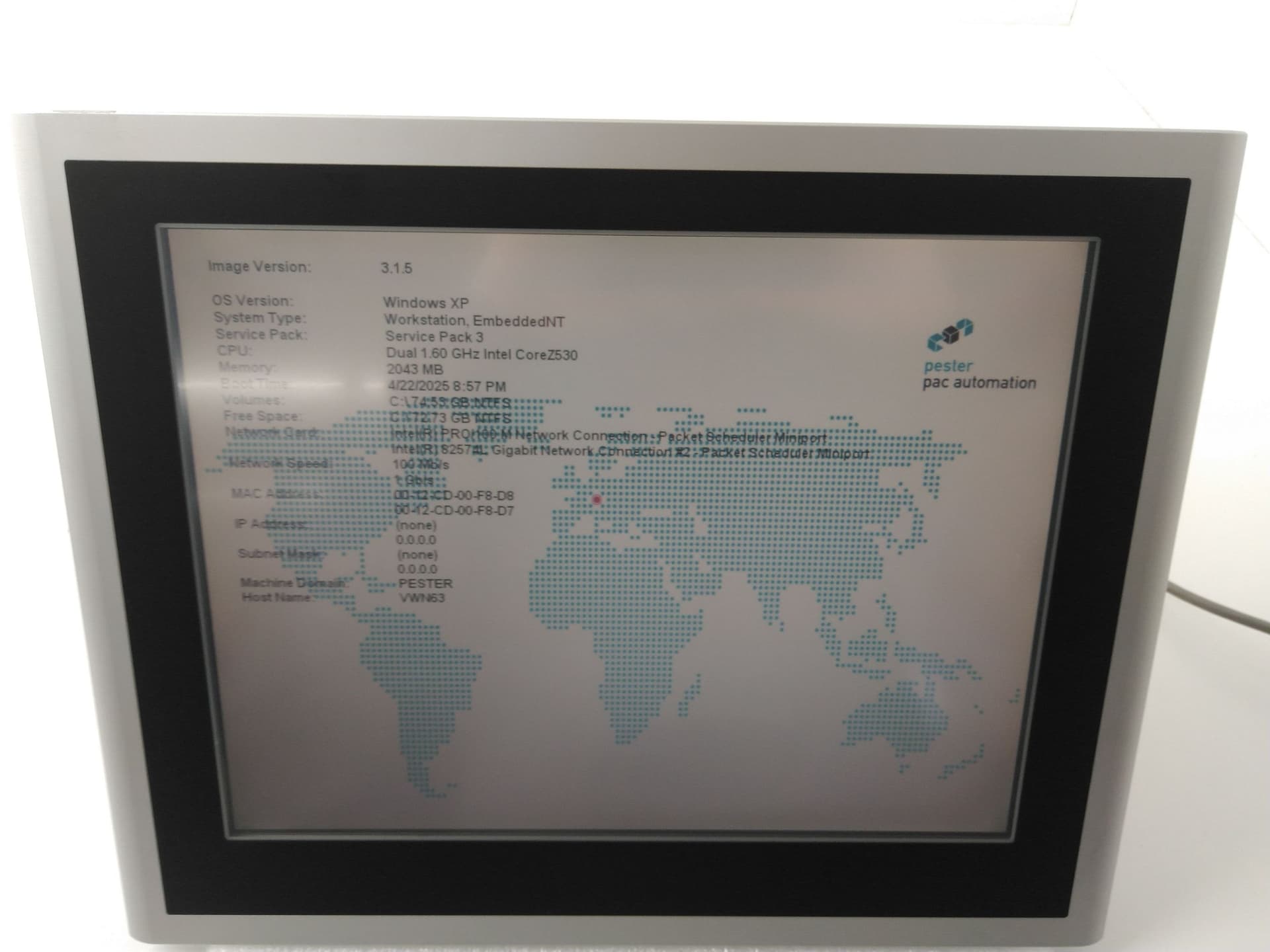 ASEM OT 1100 Touch Panel PC/HMI 15"