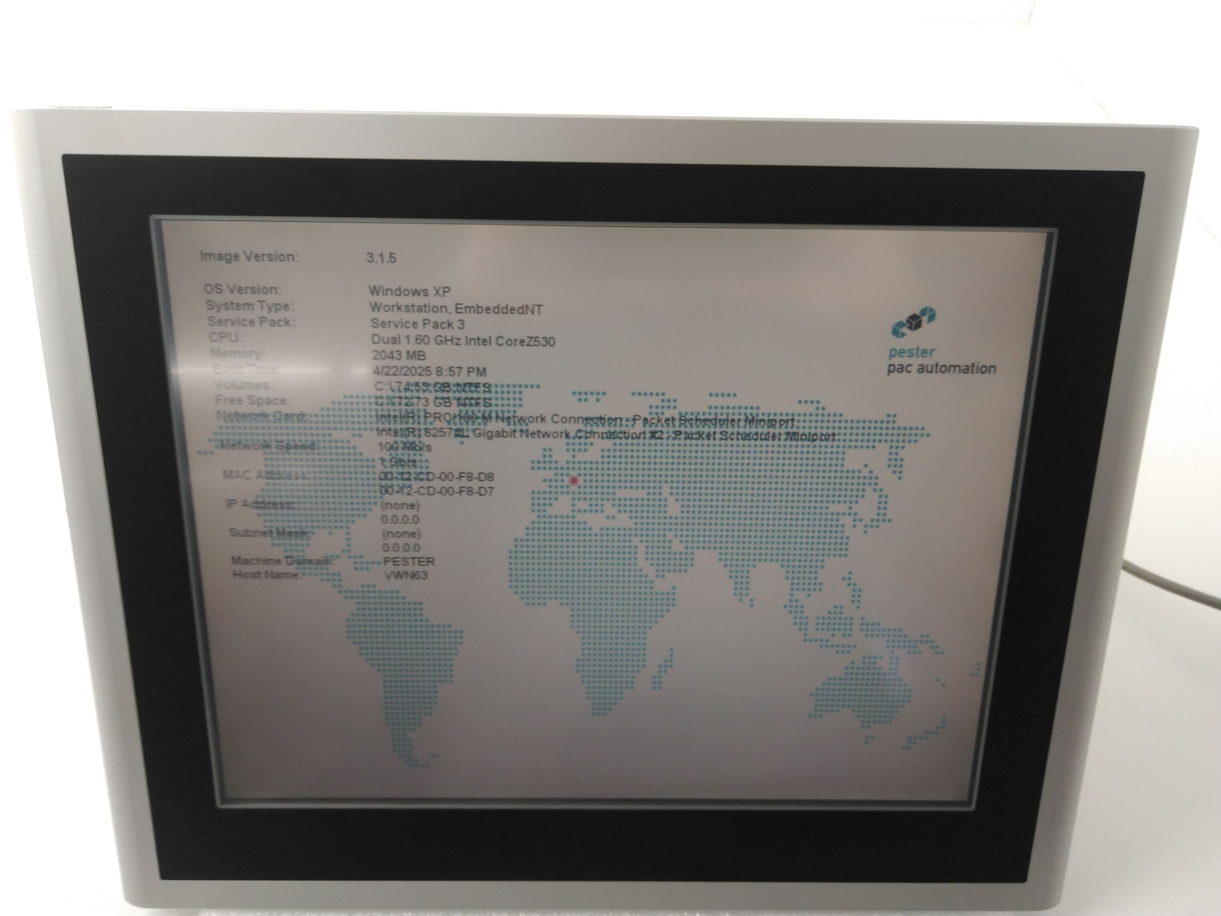 ASEM OT 1100 Touch Panel PC/HMI 15"