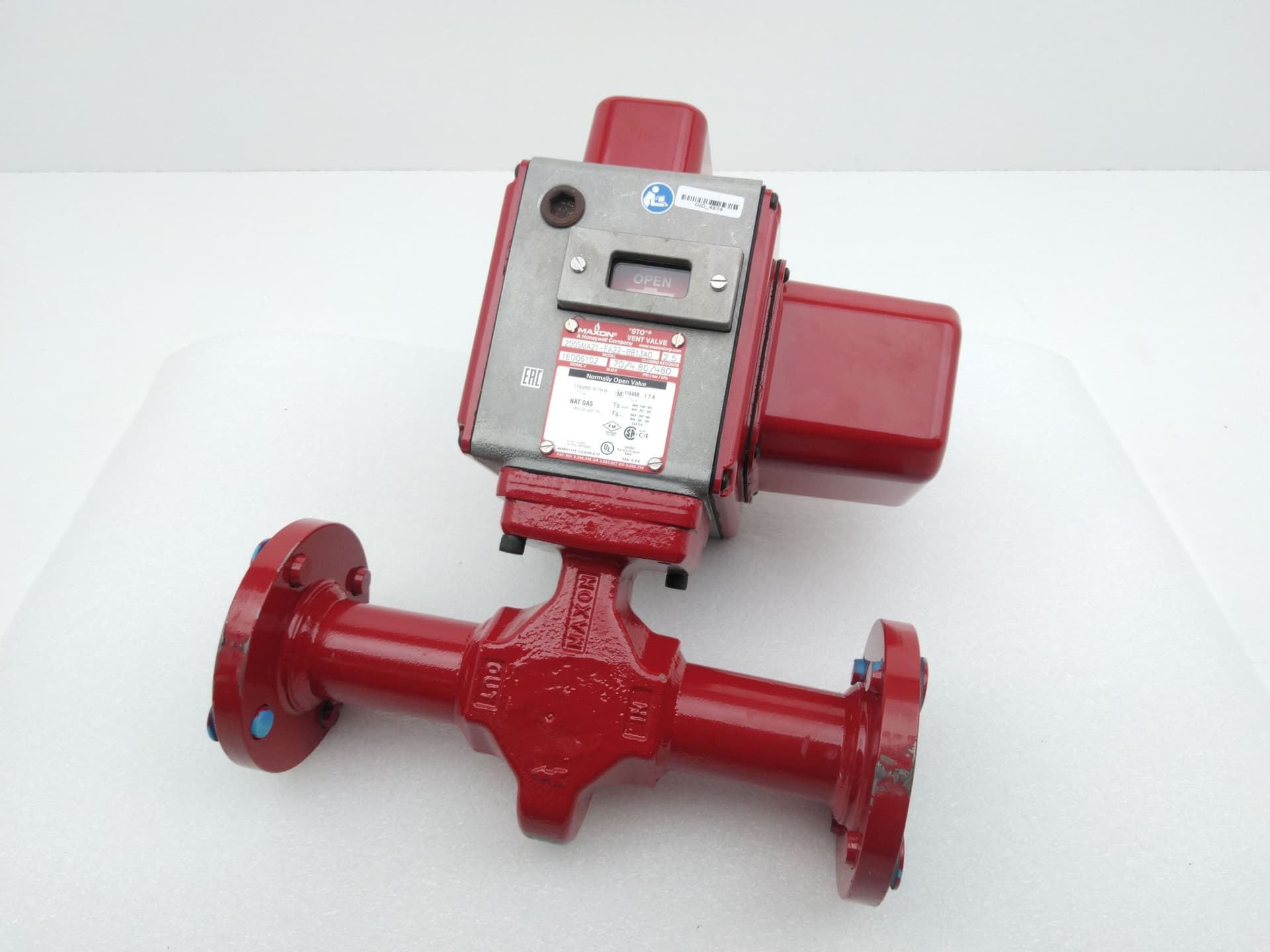 Maxon/Honeywell 200SMA21-FA22BB13A0 Gas Safety Shut-Off Valve, Natural gas. 2"