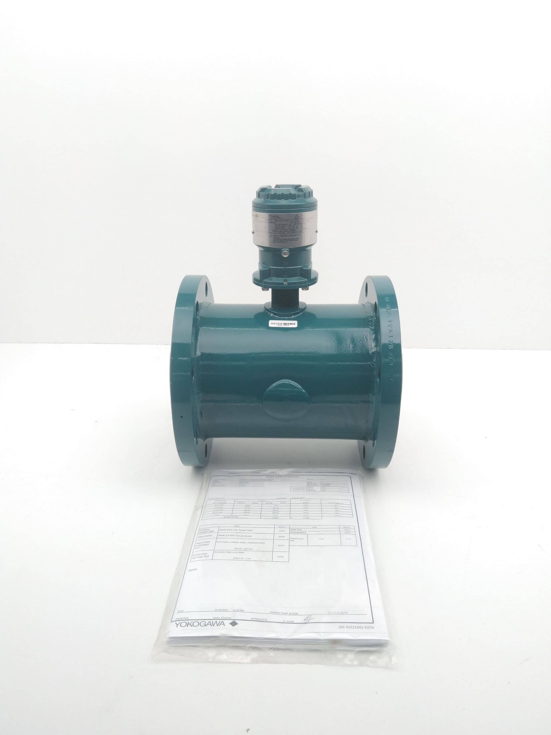 Yokogawa AXG150-CDFF2BA1AH212B-NNNNN/GRL Magnetic Flow Meter, 6",Remote Sensor