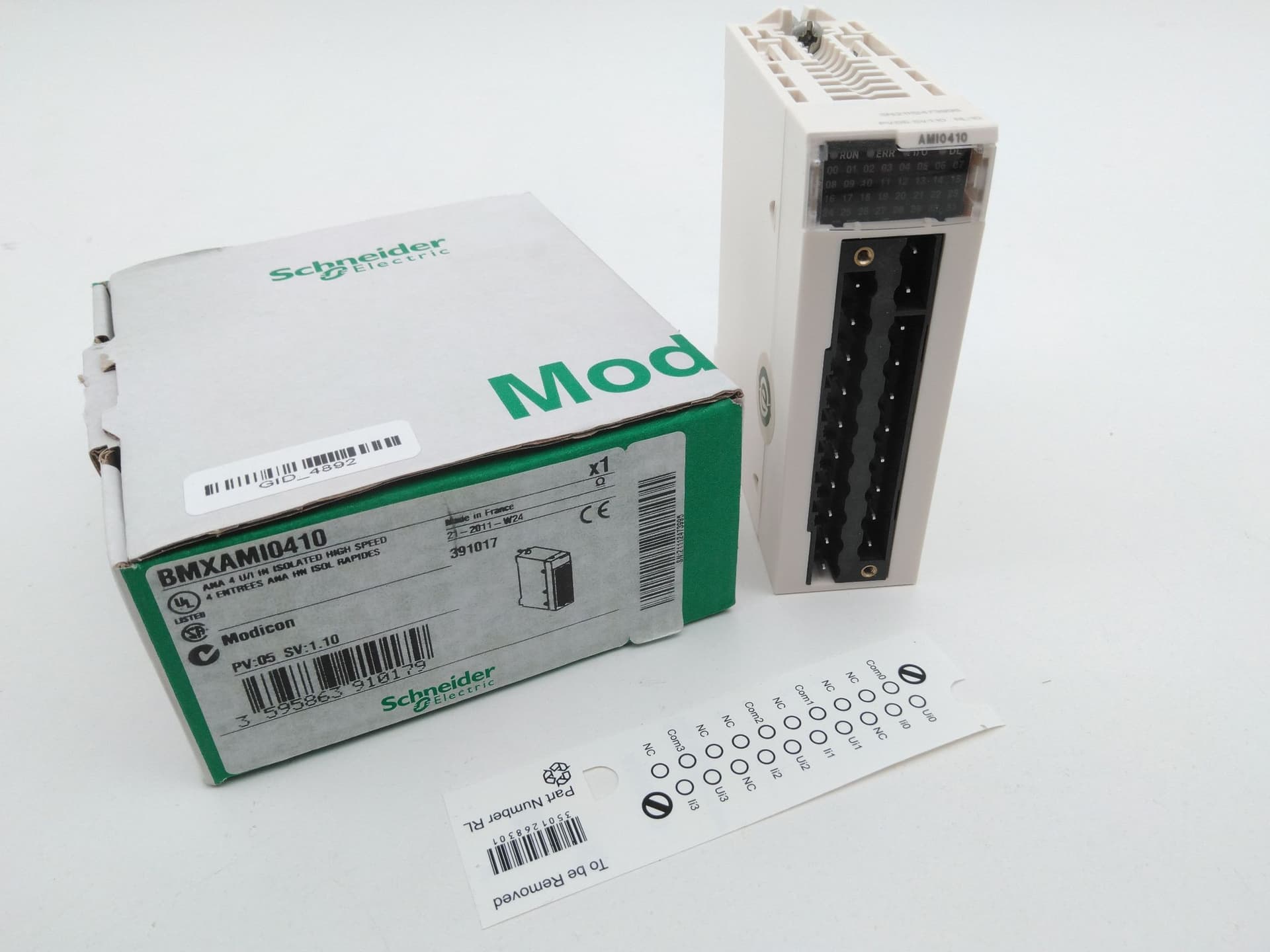 Schneider Electric BMXAMI0410 Modicon Analog Isolated High Speed Input Module